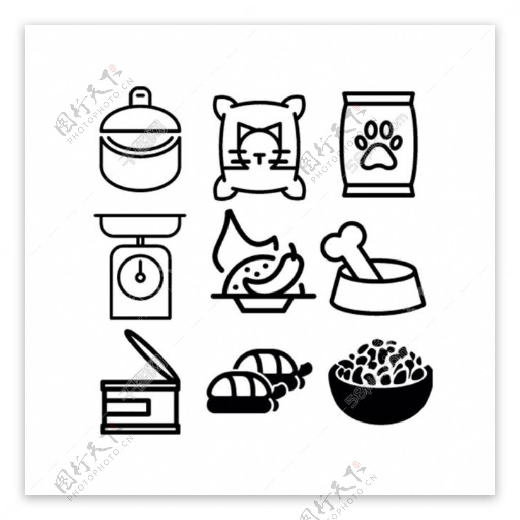 ICON食物食品图标图片