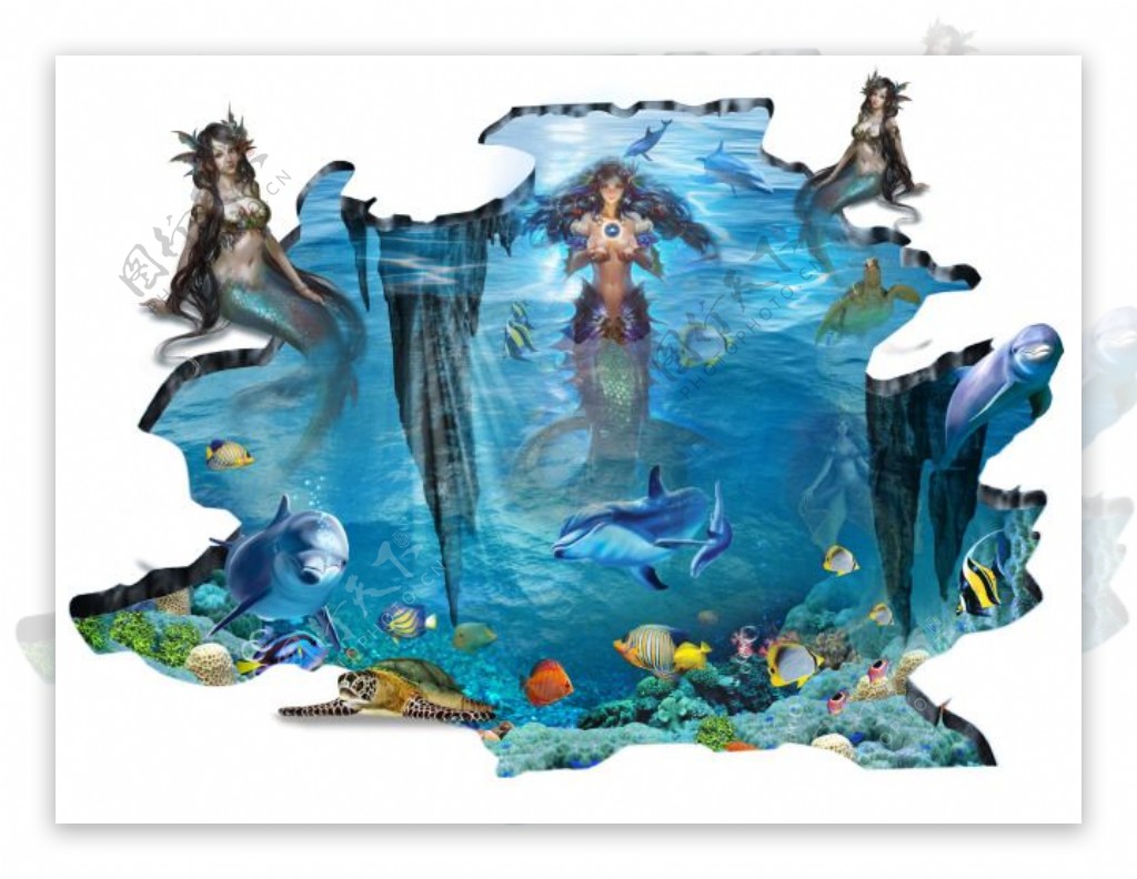 3D海洋装饰画