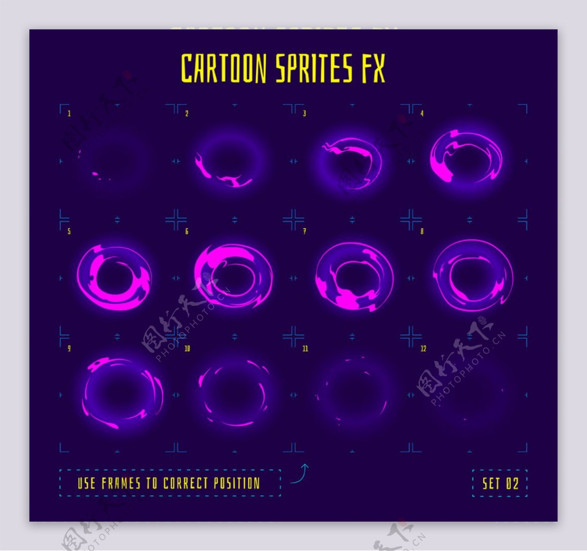 紫色圆环游戏图标图片