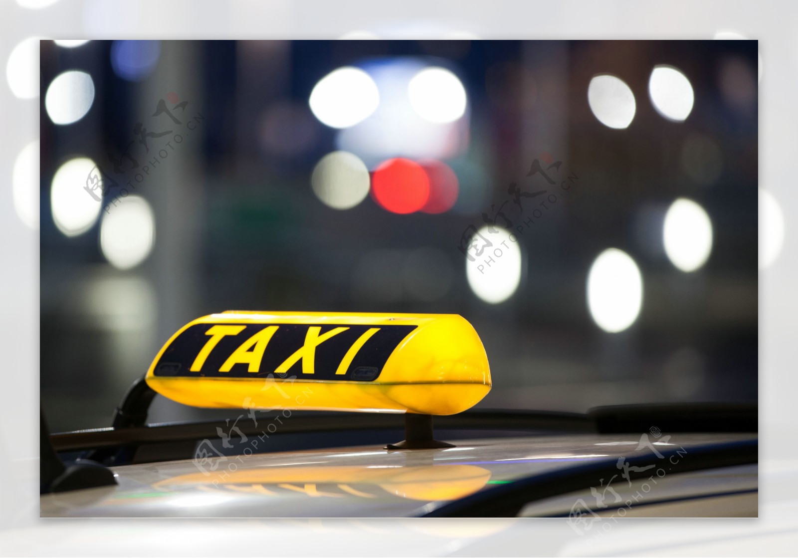 光点与出租车标志图片