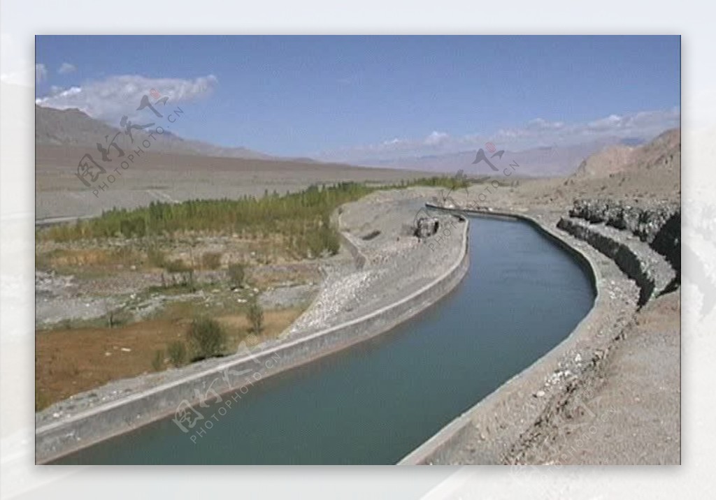 在印度河流域的灌溉运河股票视频视频免费下载