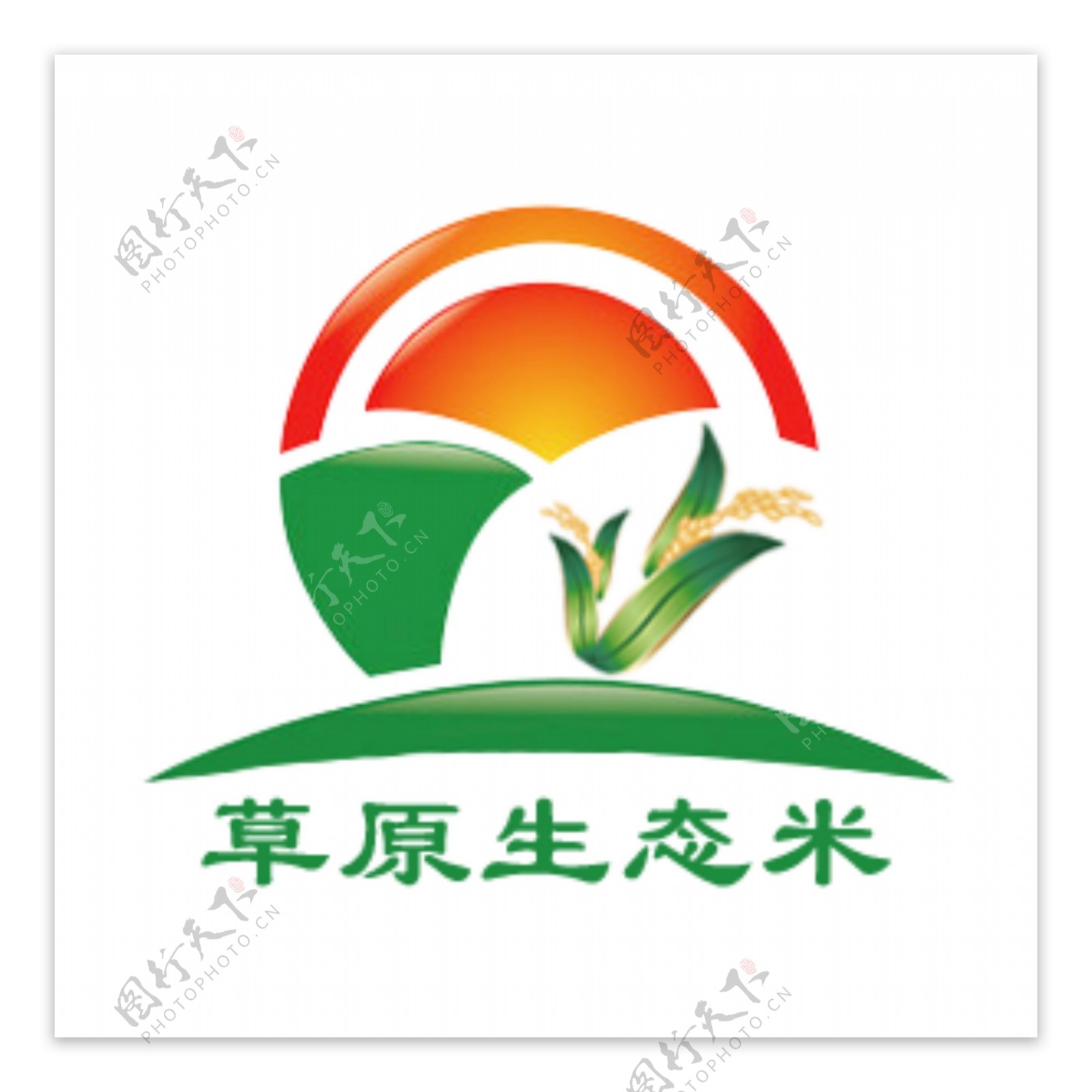 草原生态米LOGO