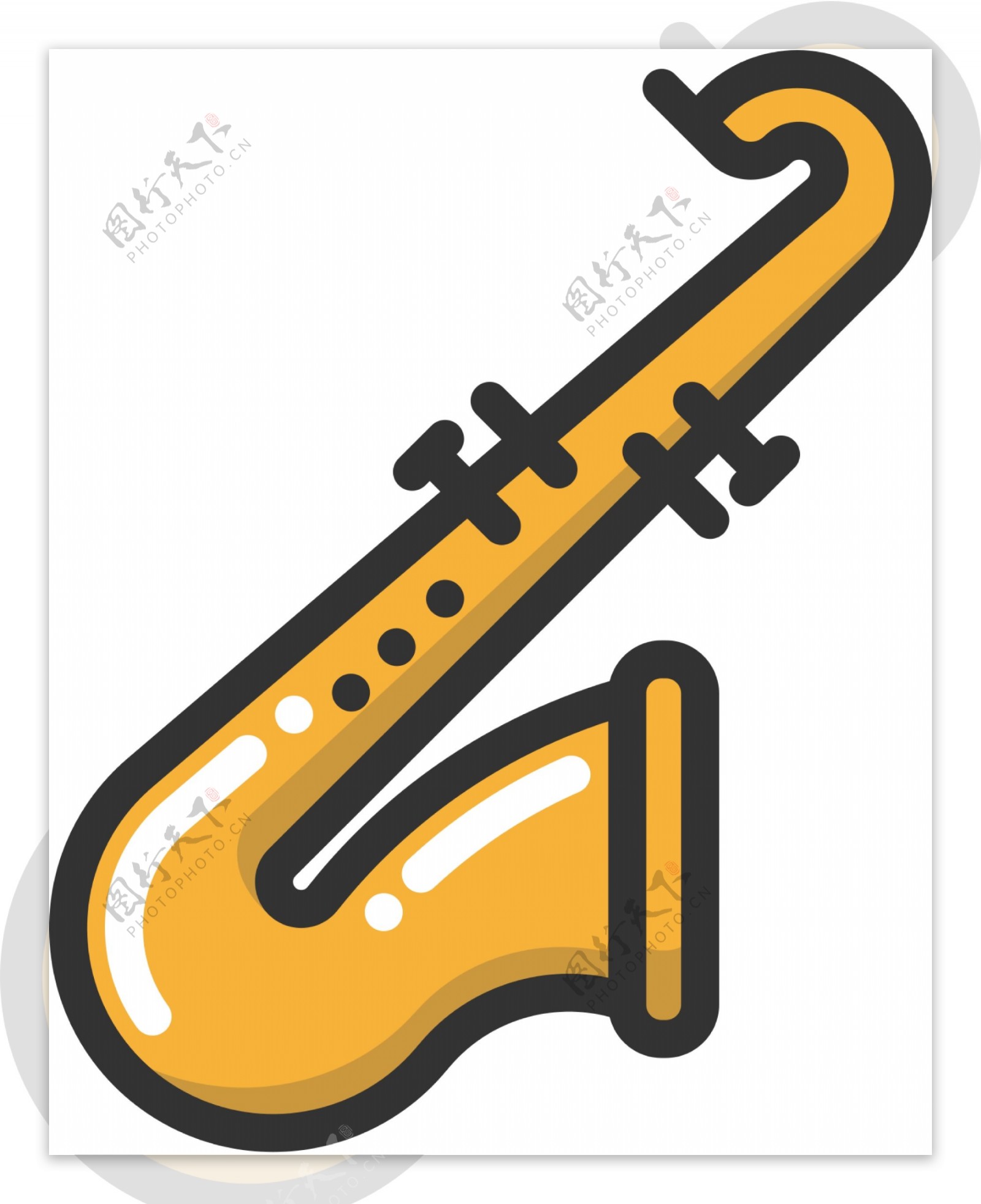矢量乐器icon图标素材