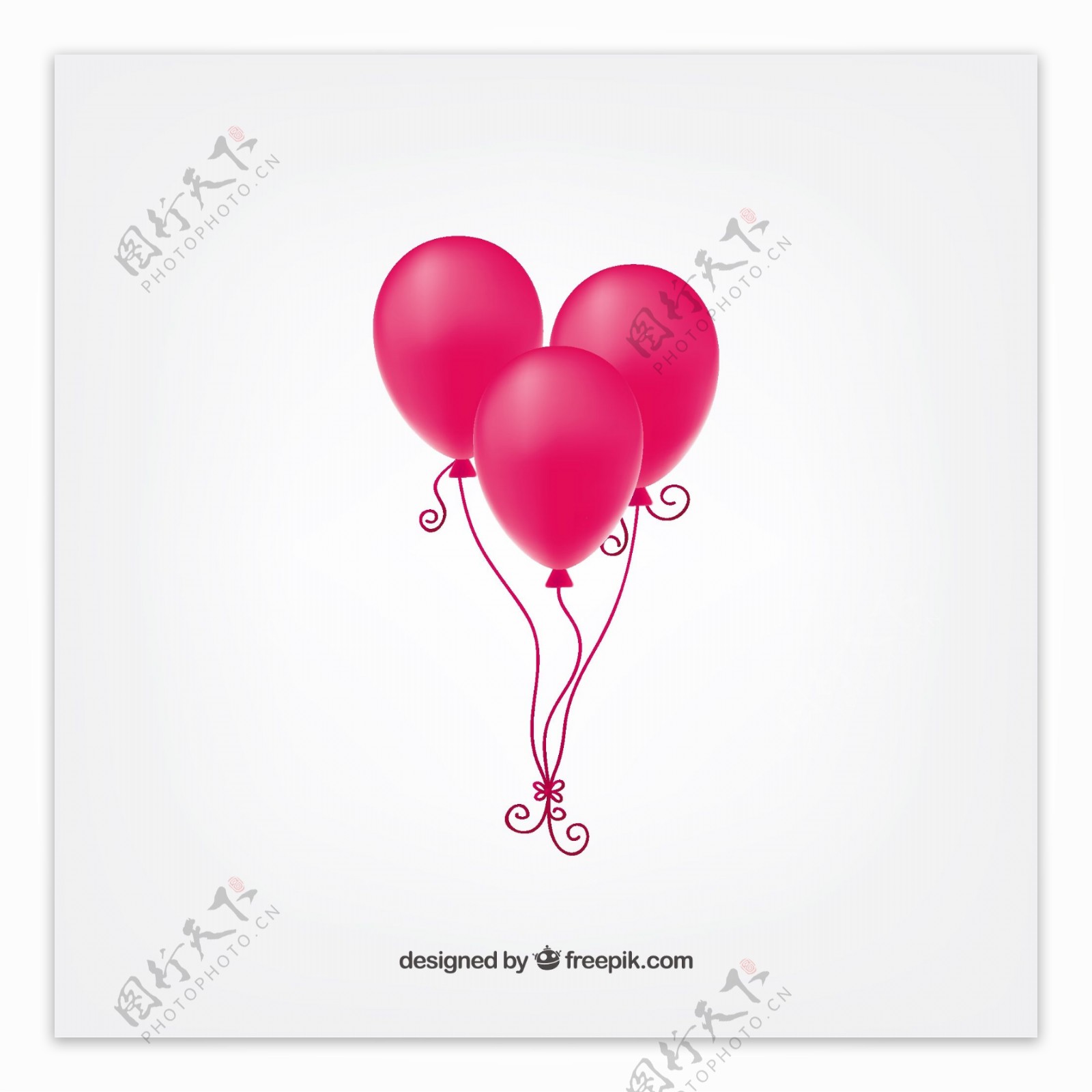 粉红色的气球