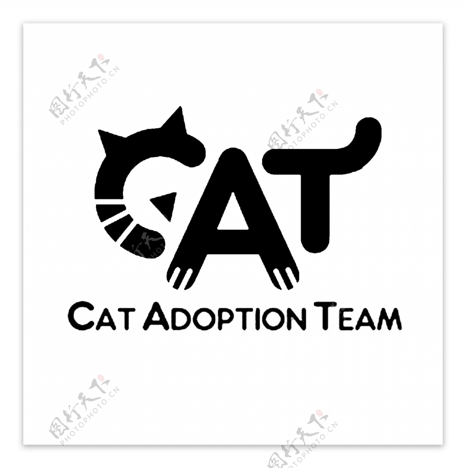 宠物小猫logo设计