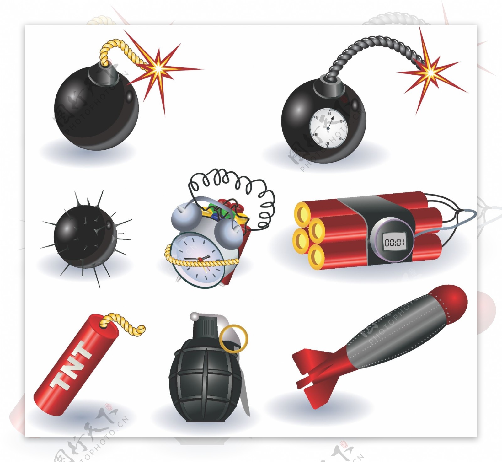 炸弹设备装置素材