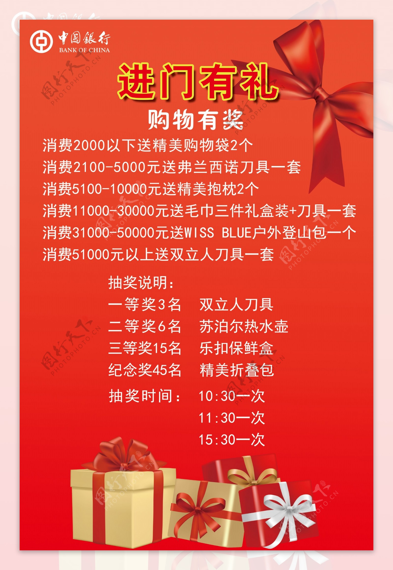 中国银行礼品单