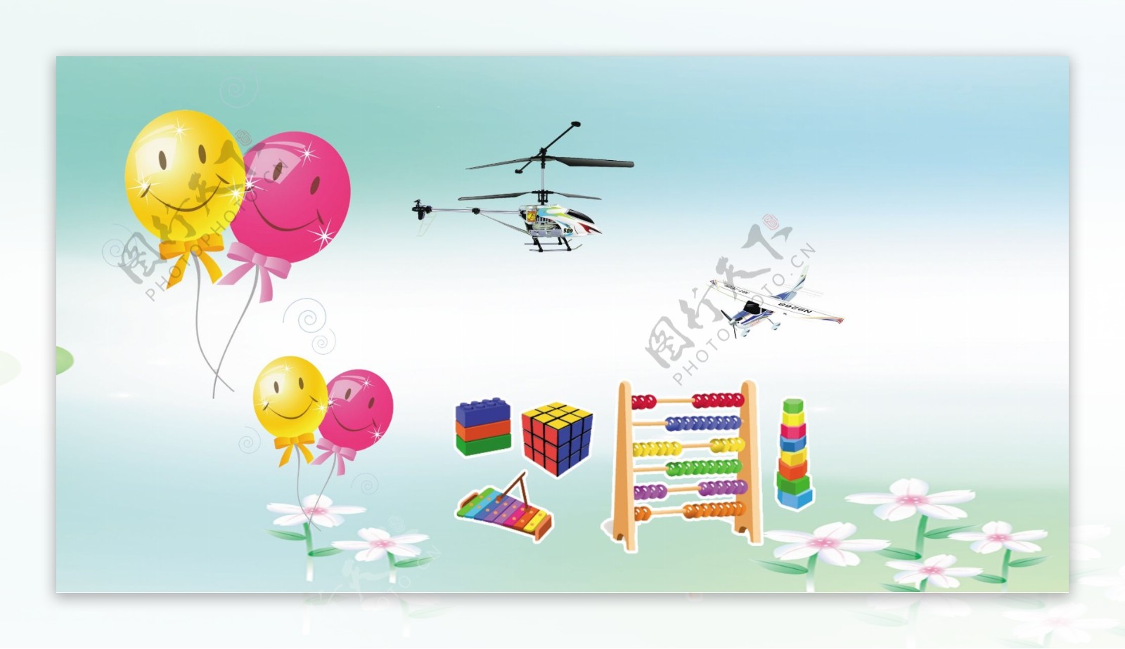 玩具素材气球图片