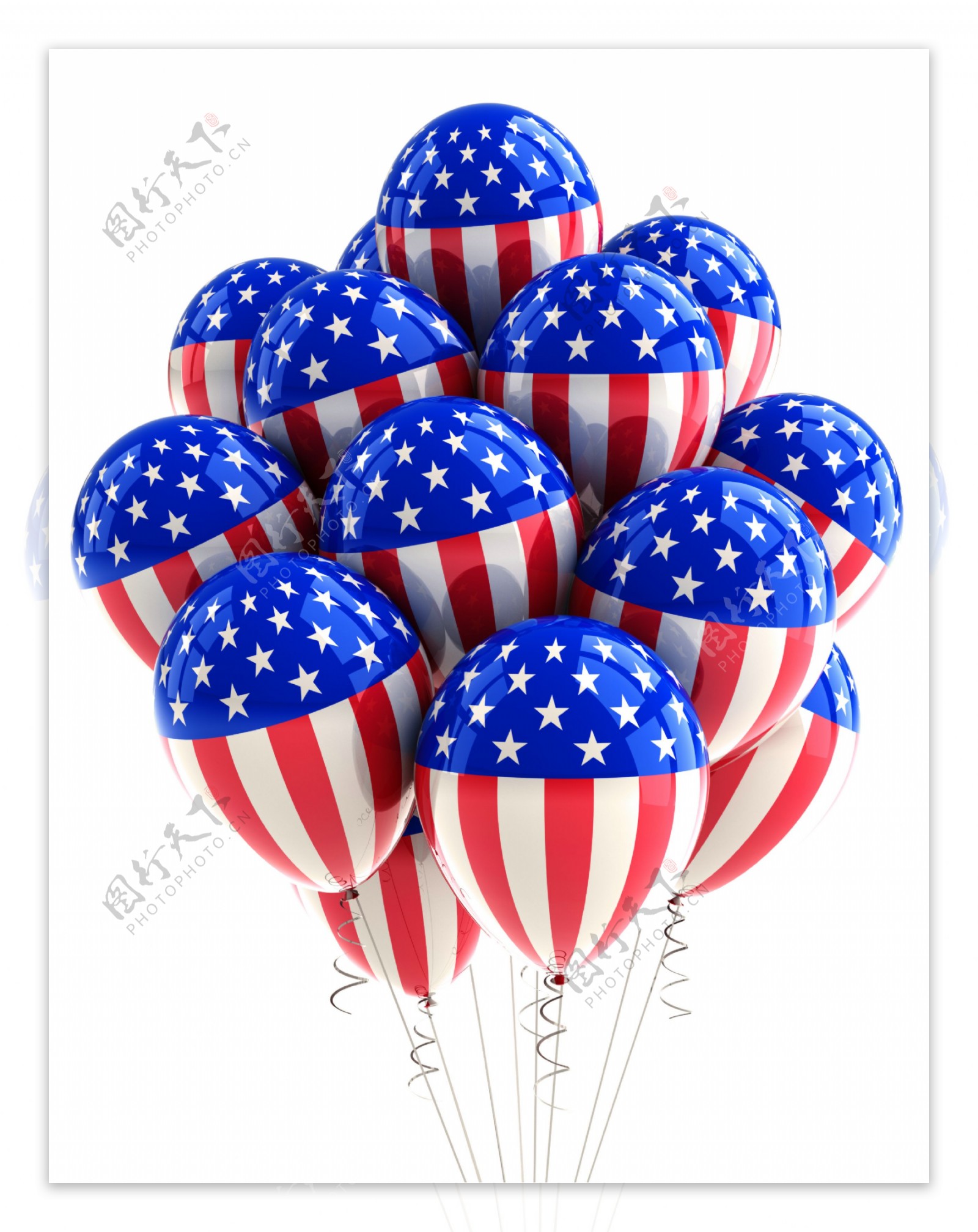 美国国旗图案气球