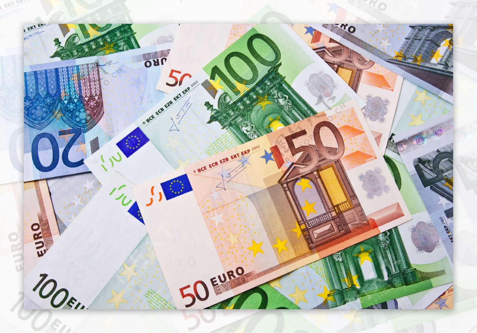 欧元货币背景图片