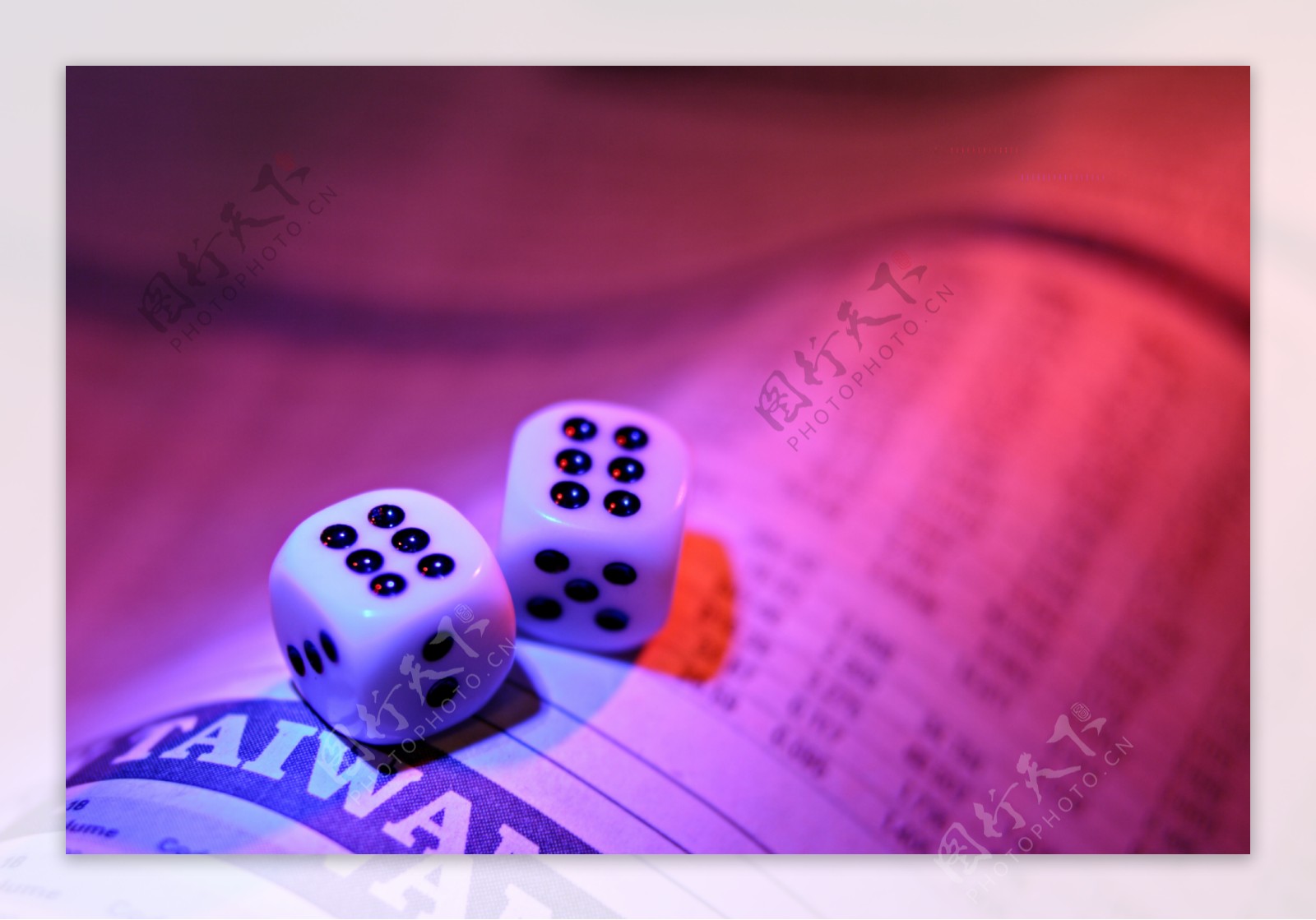骰子与货币汇率清单图片