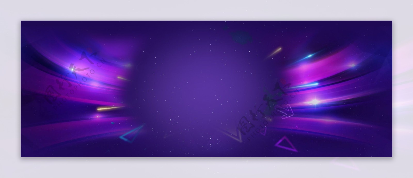 紫色条纹banner背景图