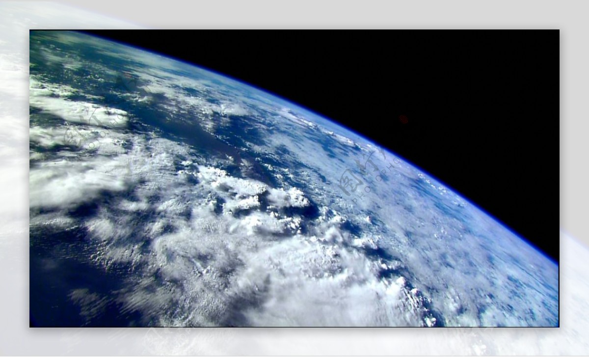 从太空中拍地球视频素材