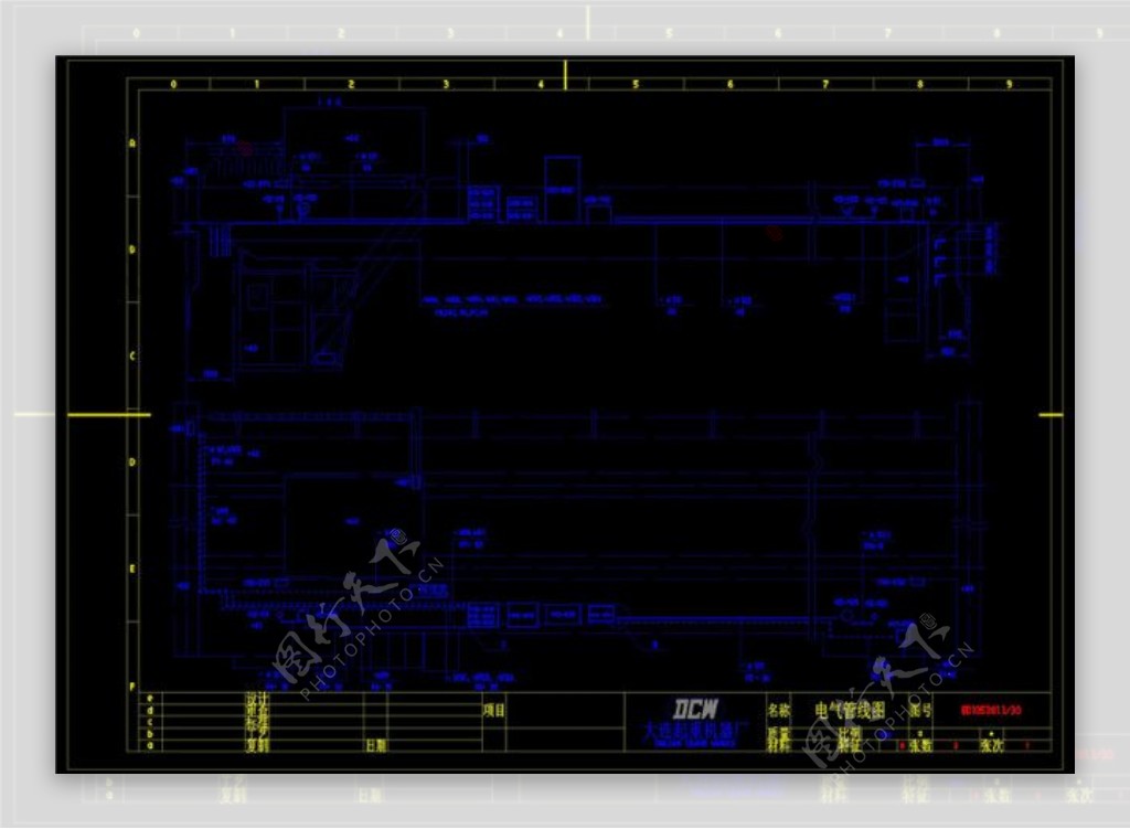 电气工程图CAD机械图纸
