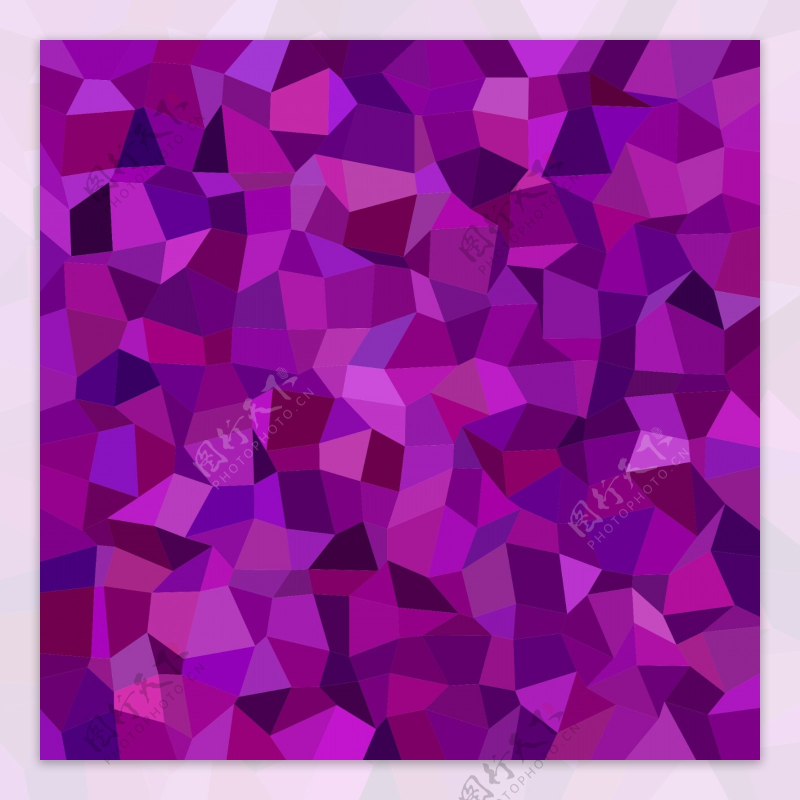紫色红色多边形马赛克背景
