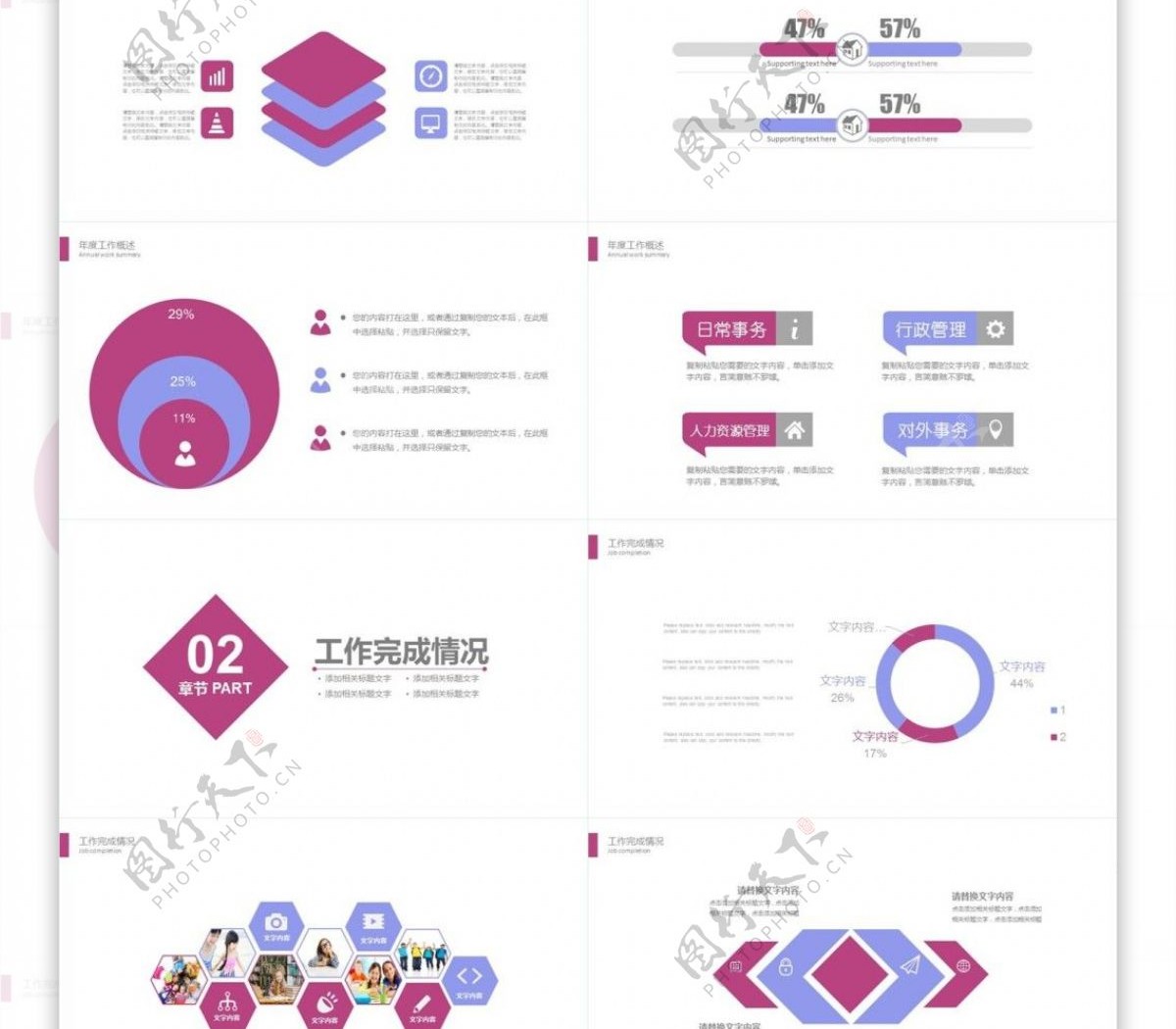 2019年中总结上半年工作总结PPT模版