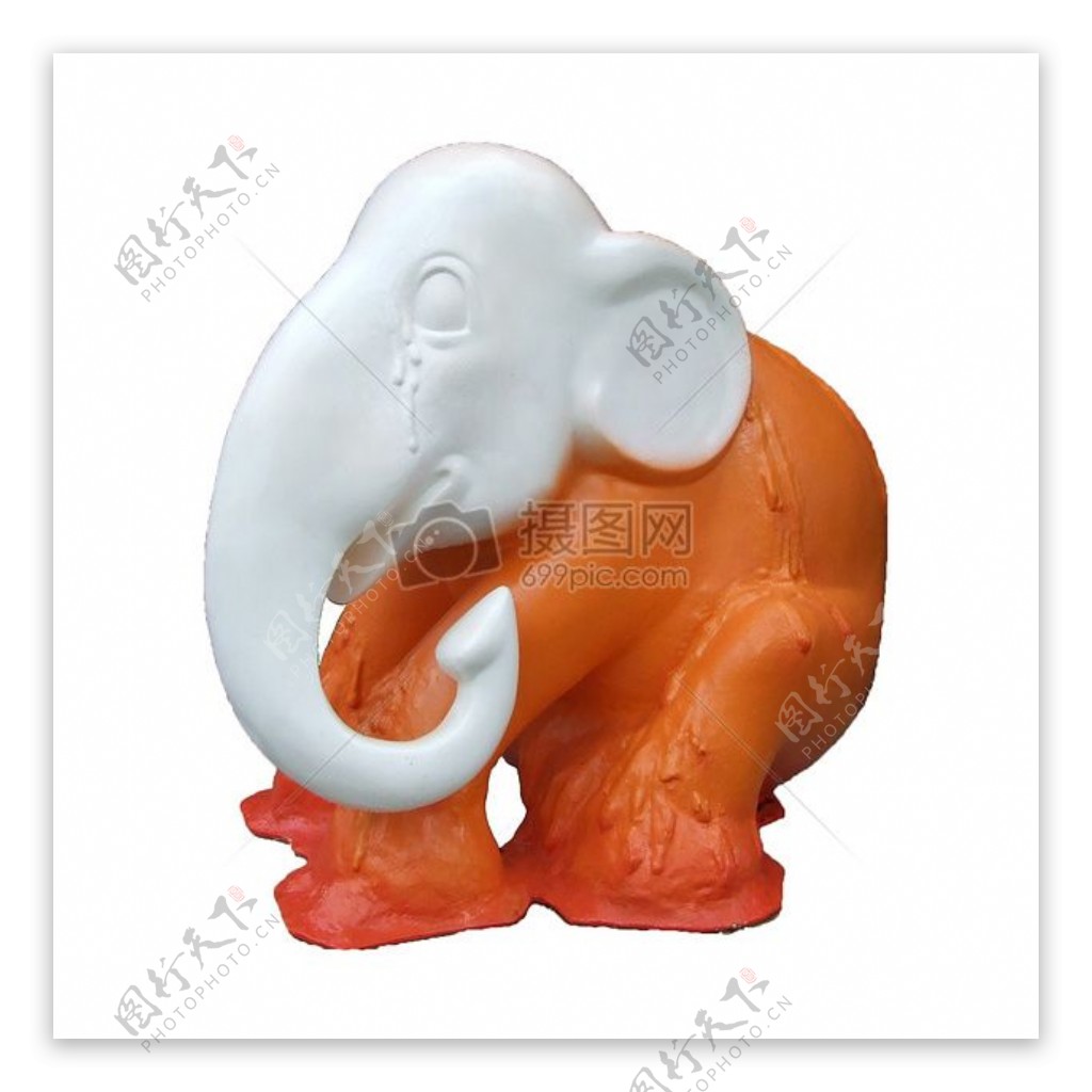 玉石雕刻的大象