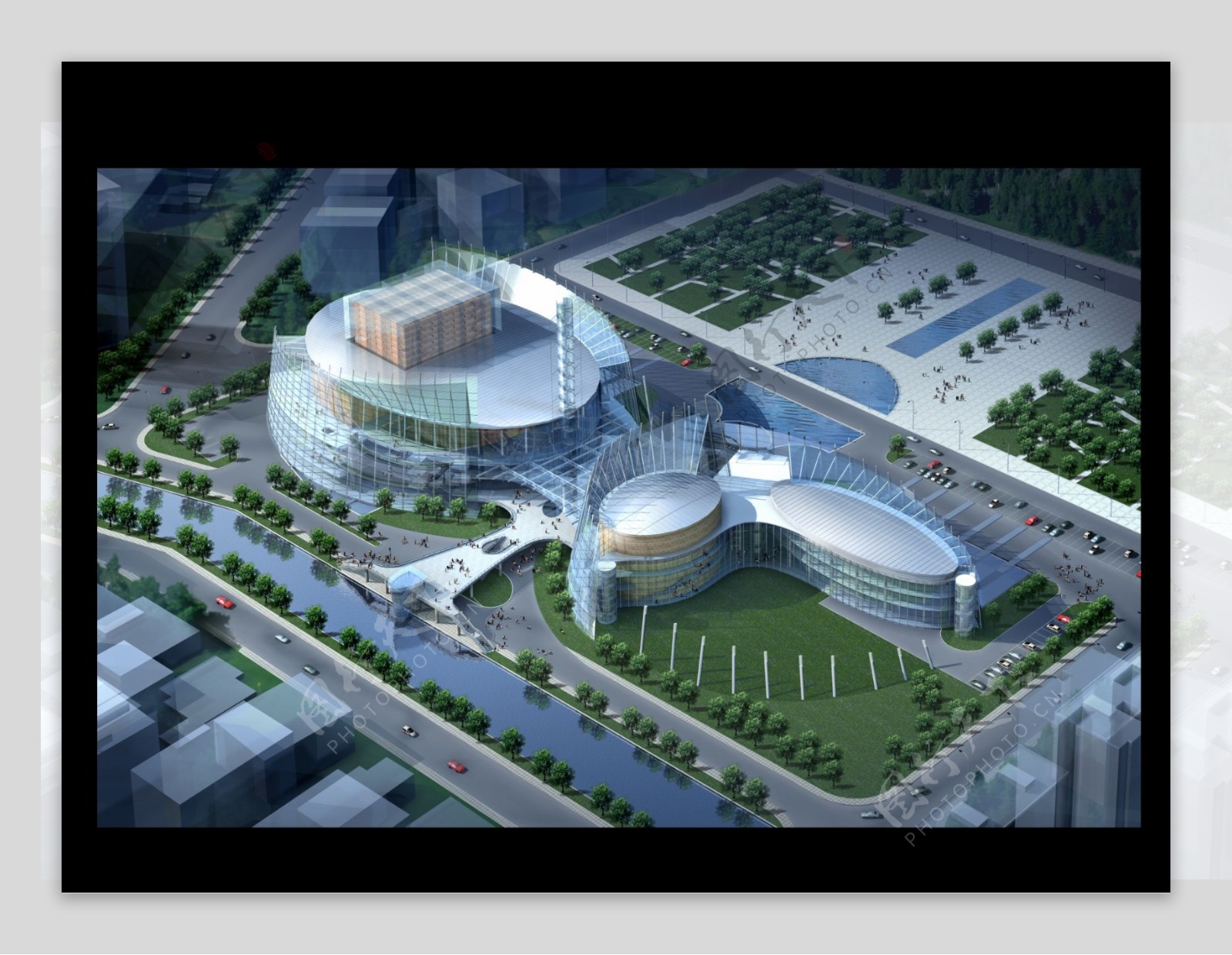 福建大剧院建筑设计模型方案MAX0018