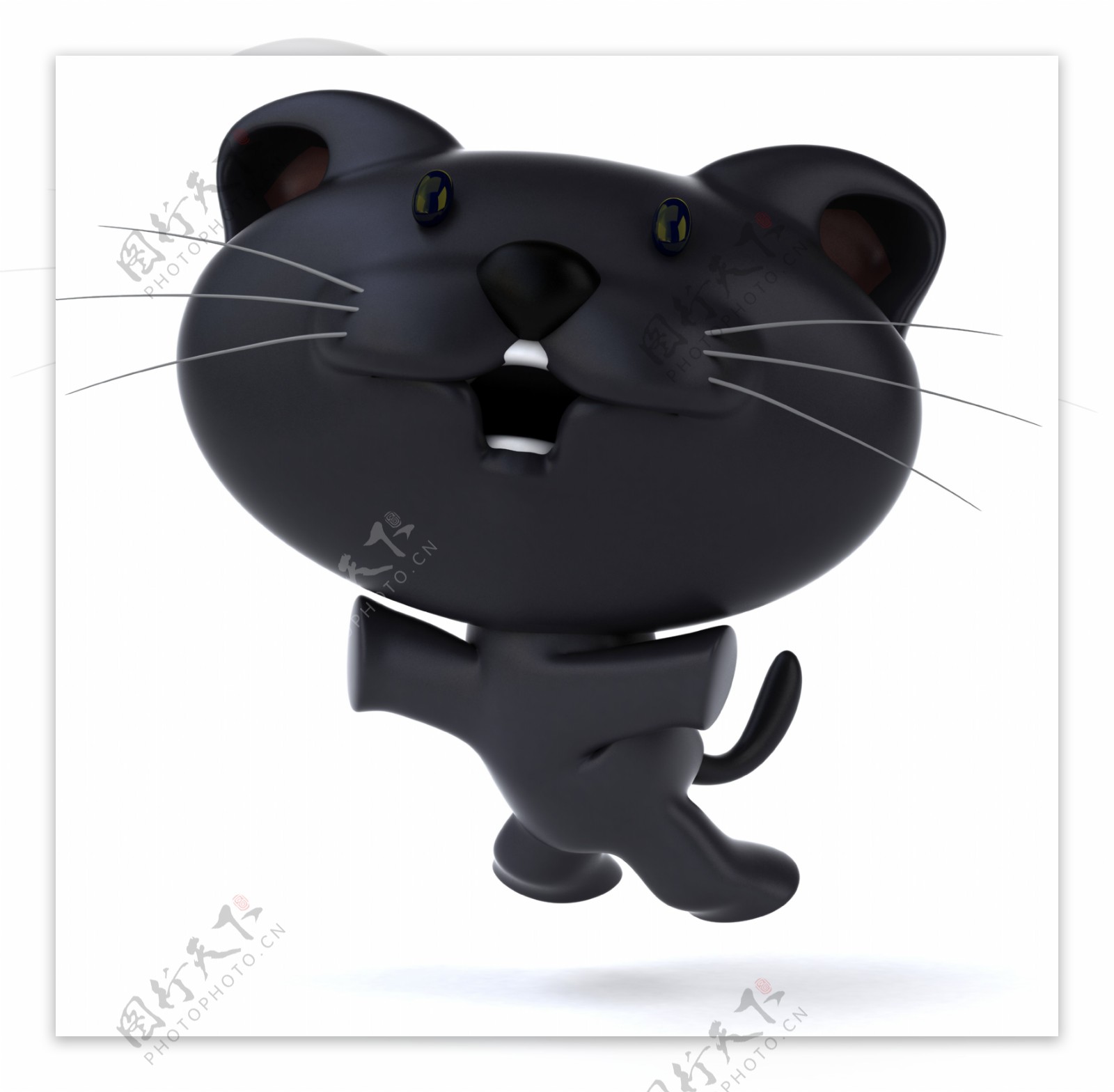 黑色小猫素材图片