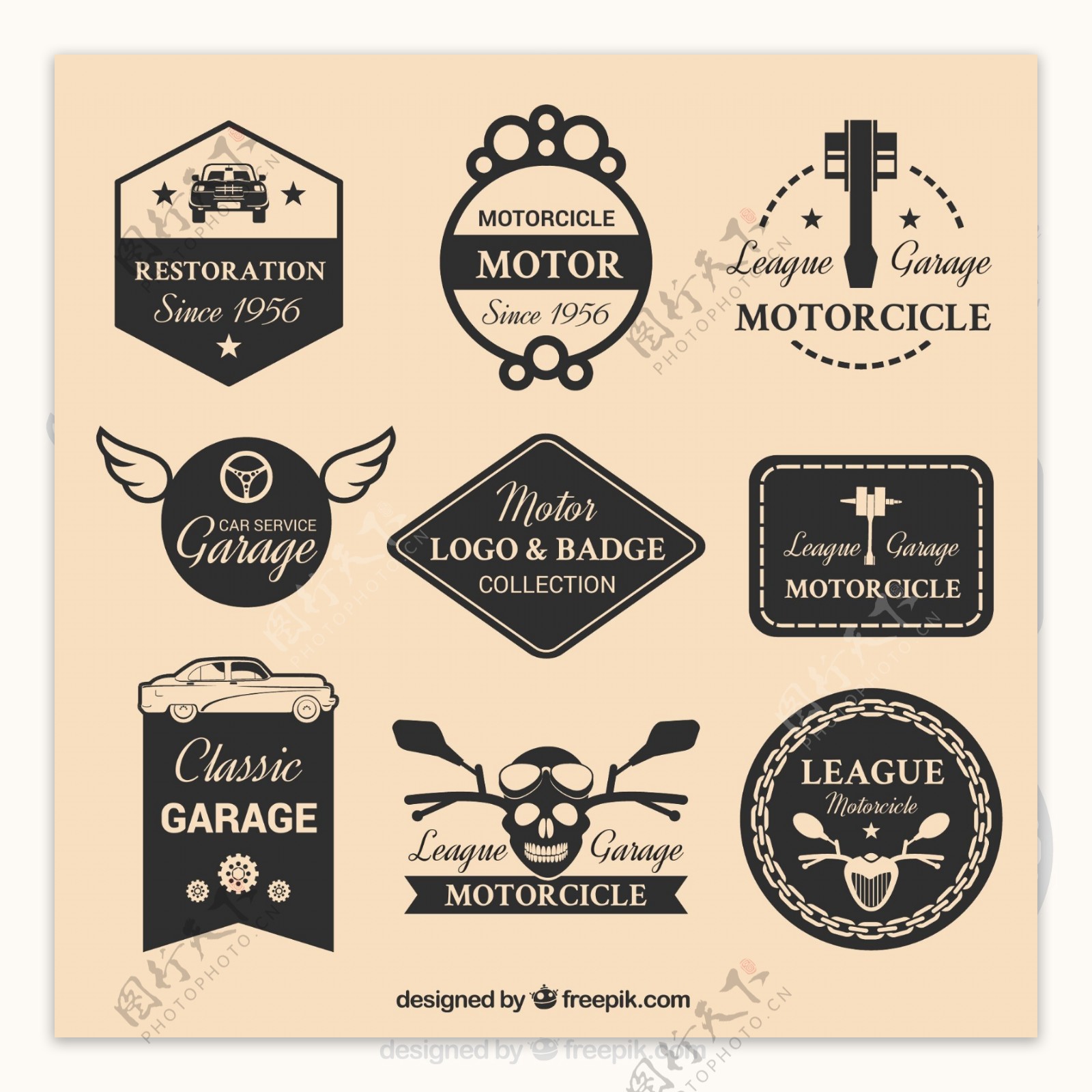 摩托车标志徽章
