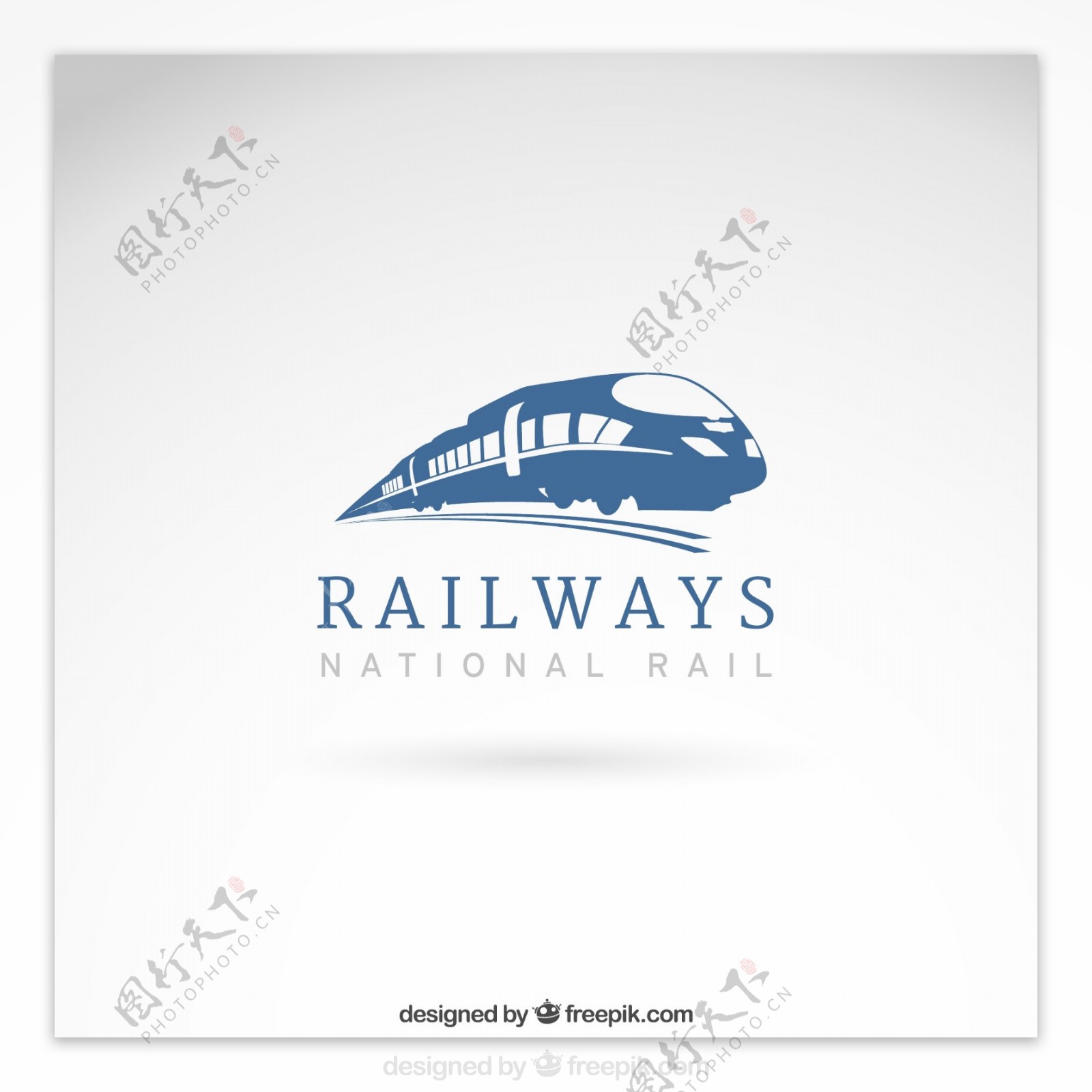圆形老式火车标志logo图片_Logo_LOGO标识-图行天下素材网