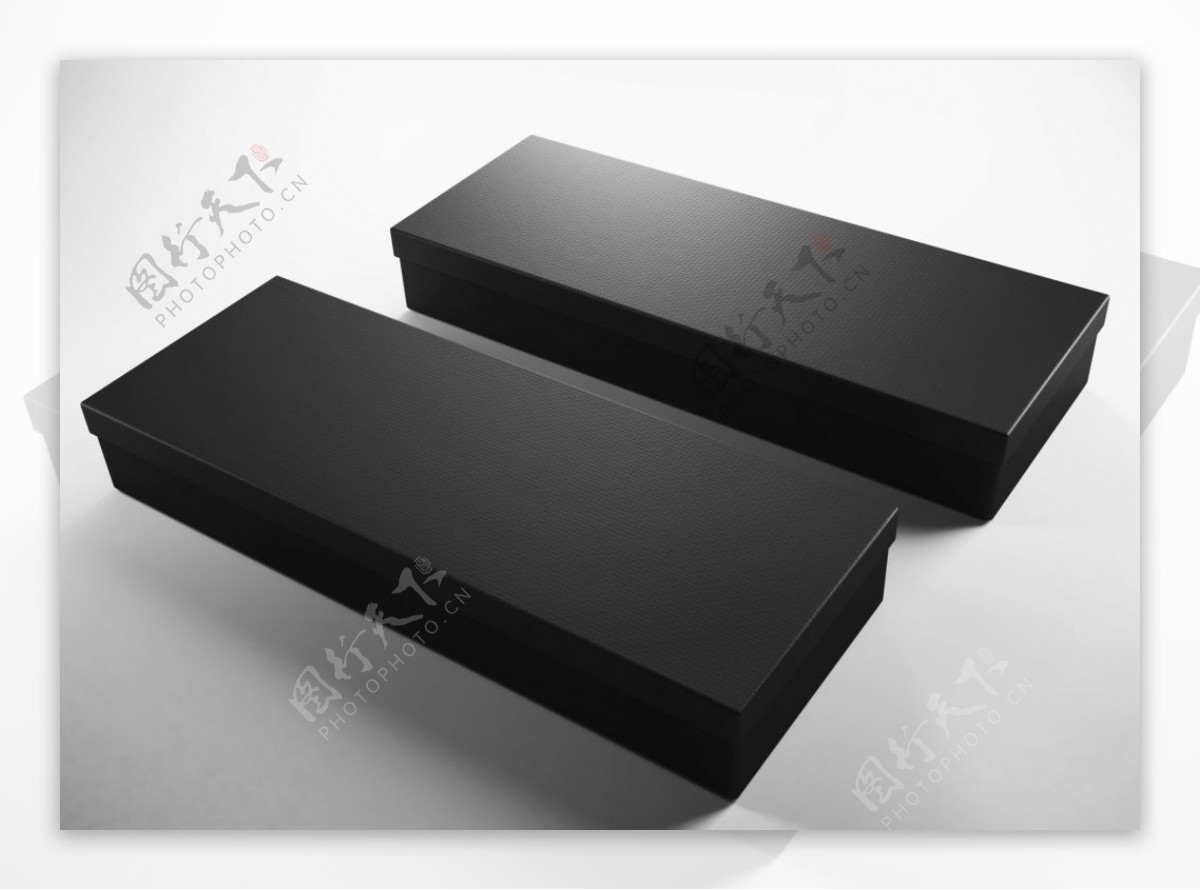 鞋盒盒子包装盒设计智能样机贴图模板