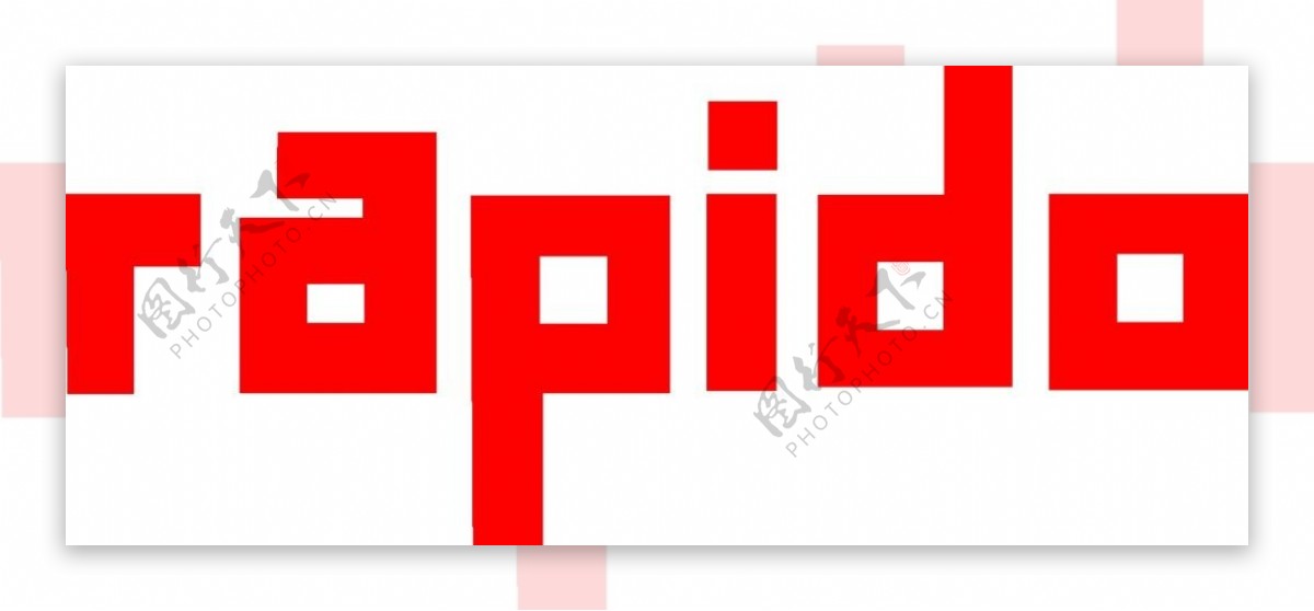 大红色字母个性化logo素材矢量图
