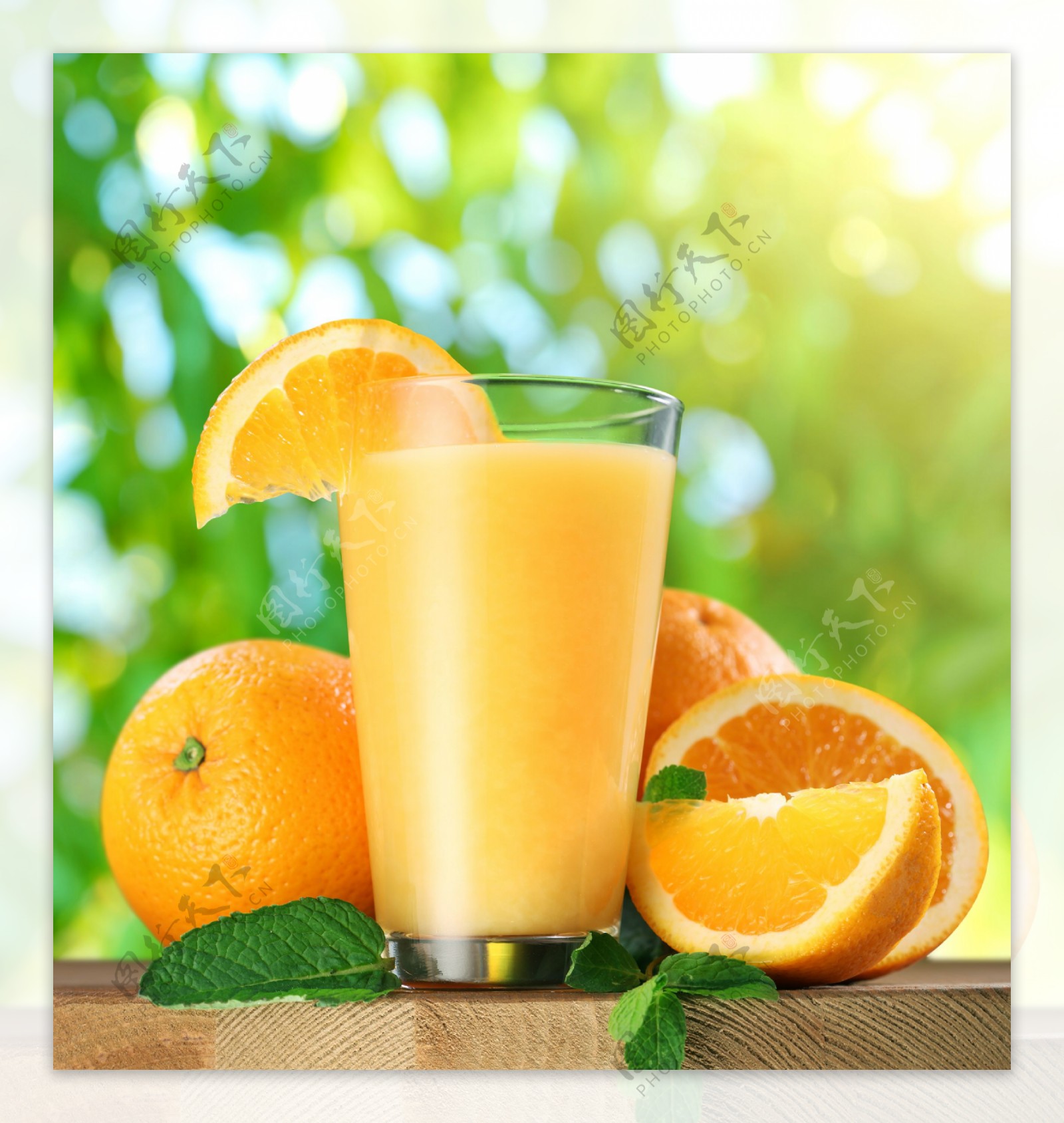 橙子与橙汁图片
