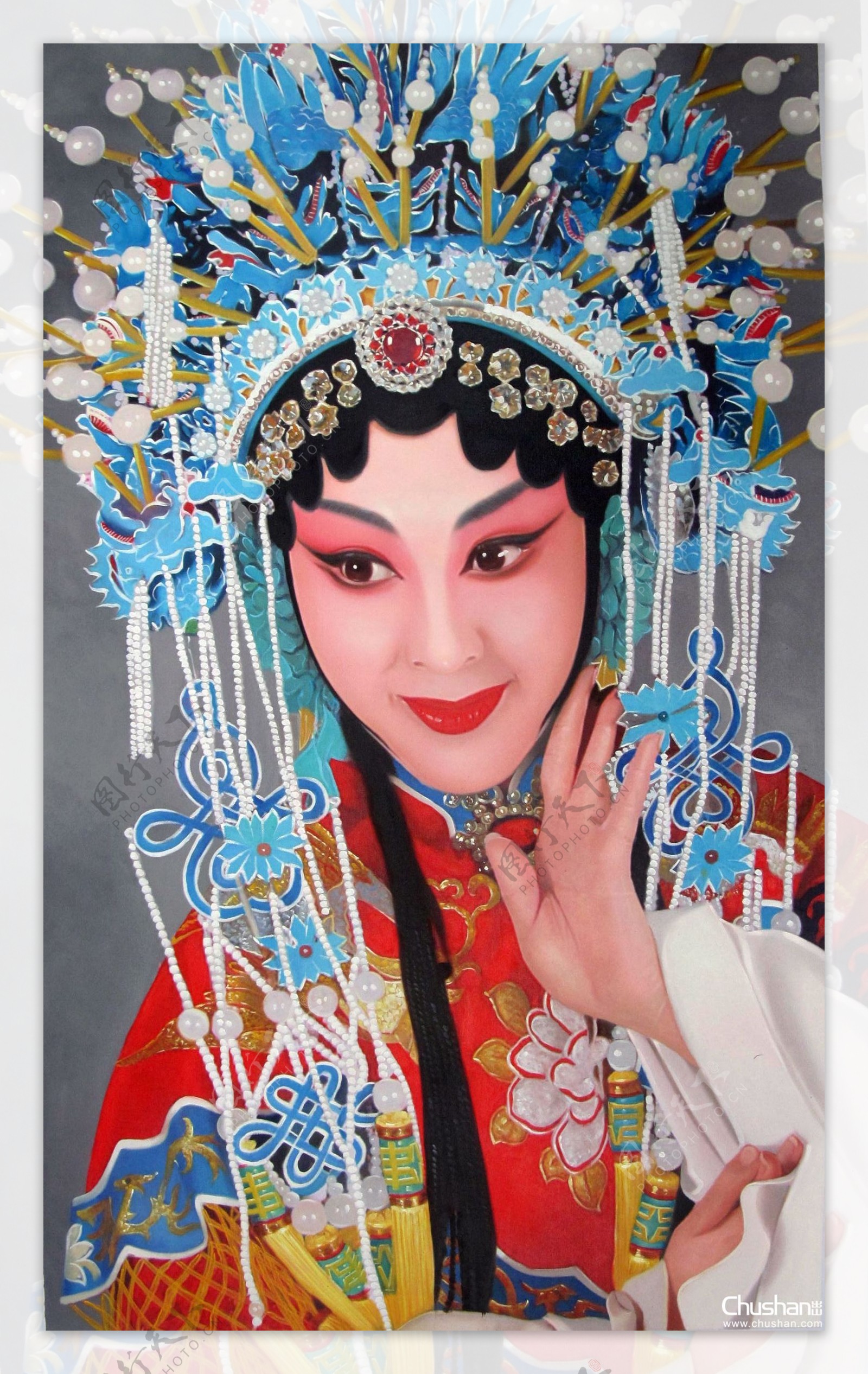 中国戏曲人物油画图片
