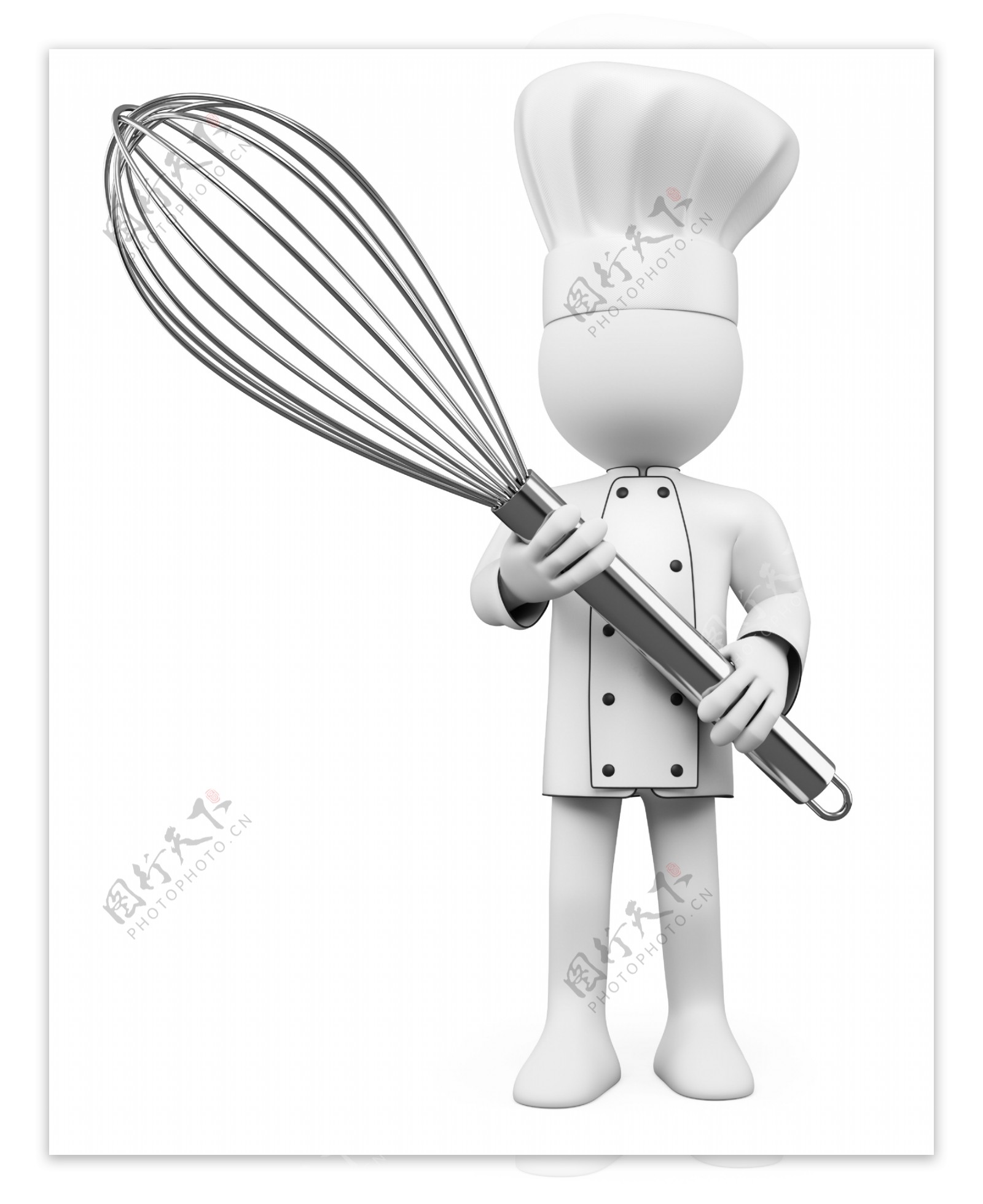 3D小人厨师图片