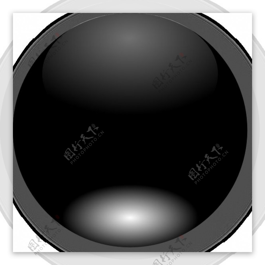 我brami圆圆的黑水晶按钮剪贴画