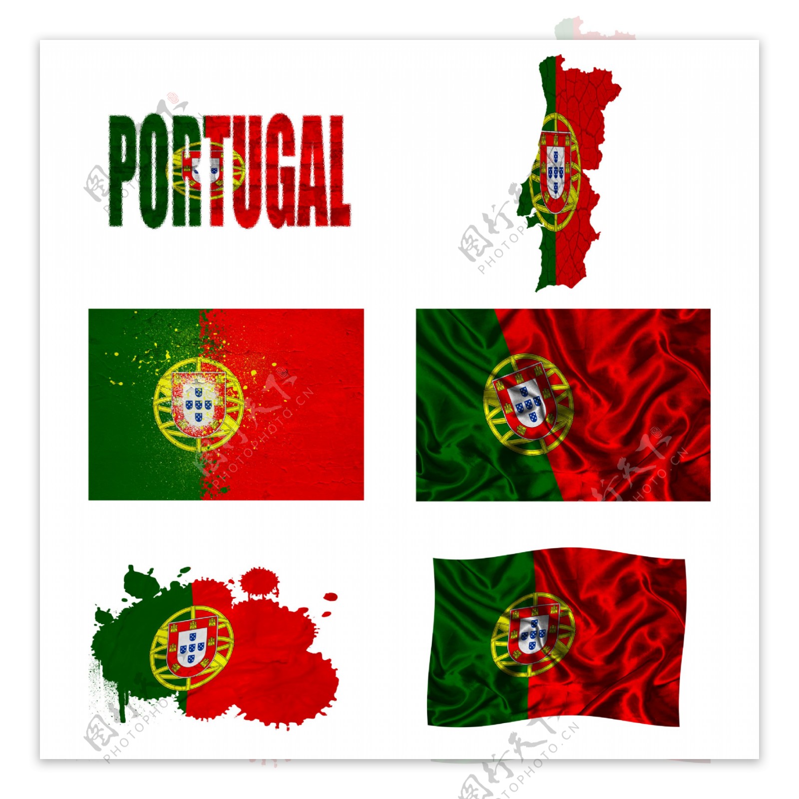 葡萄牙国旗地图