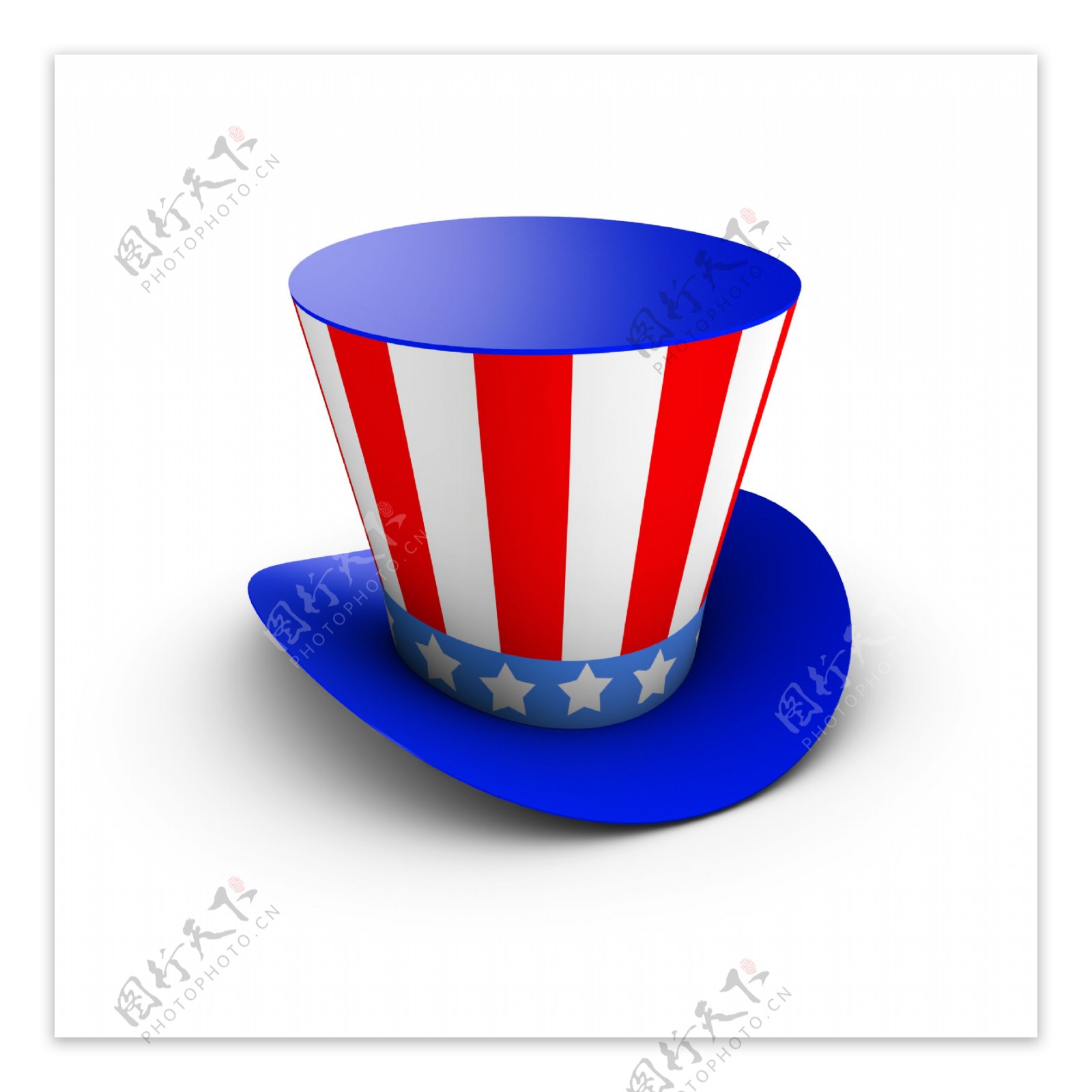 帽子上的美国国旗图片