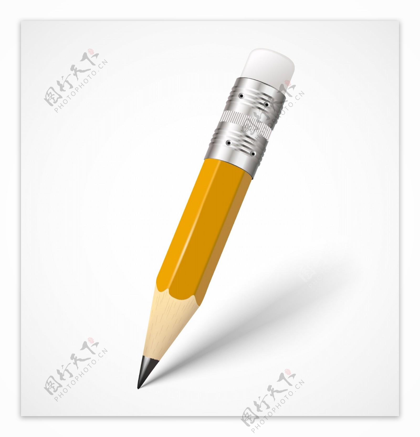 黄色铅笔设计素材