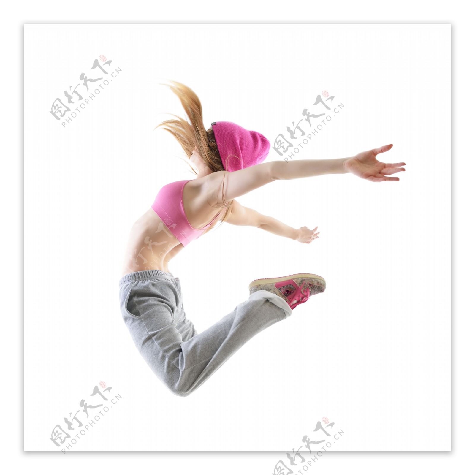 动感跳跃的女人图片