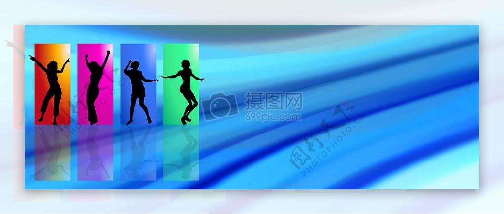 舞蹈跳舞Web旗帜抽象互联网技术网页横幅设计