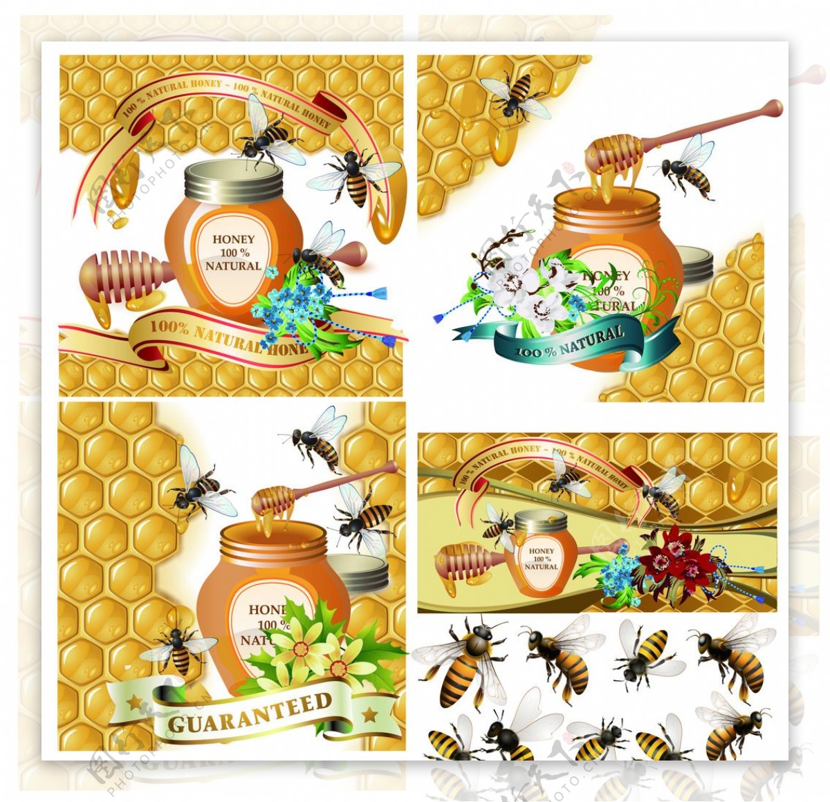 蜜蜂蜂蜜海报