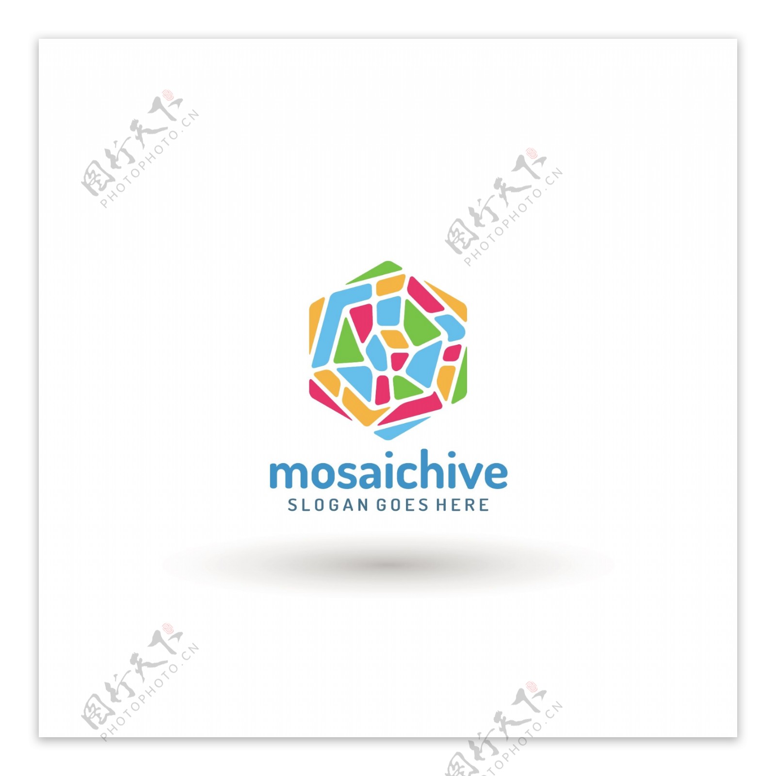 马赛克logo模板