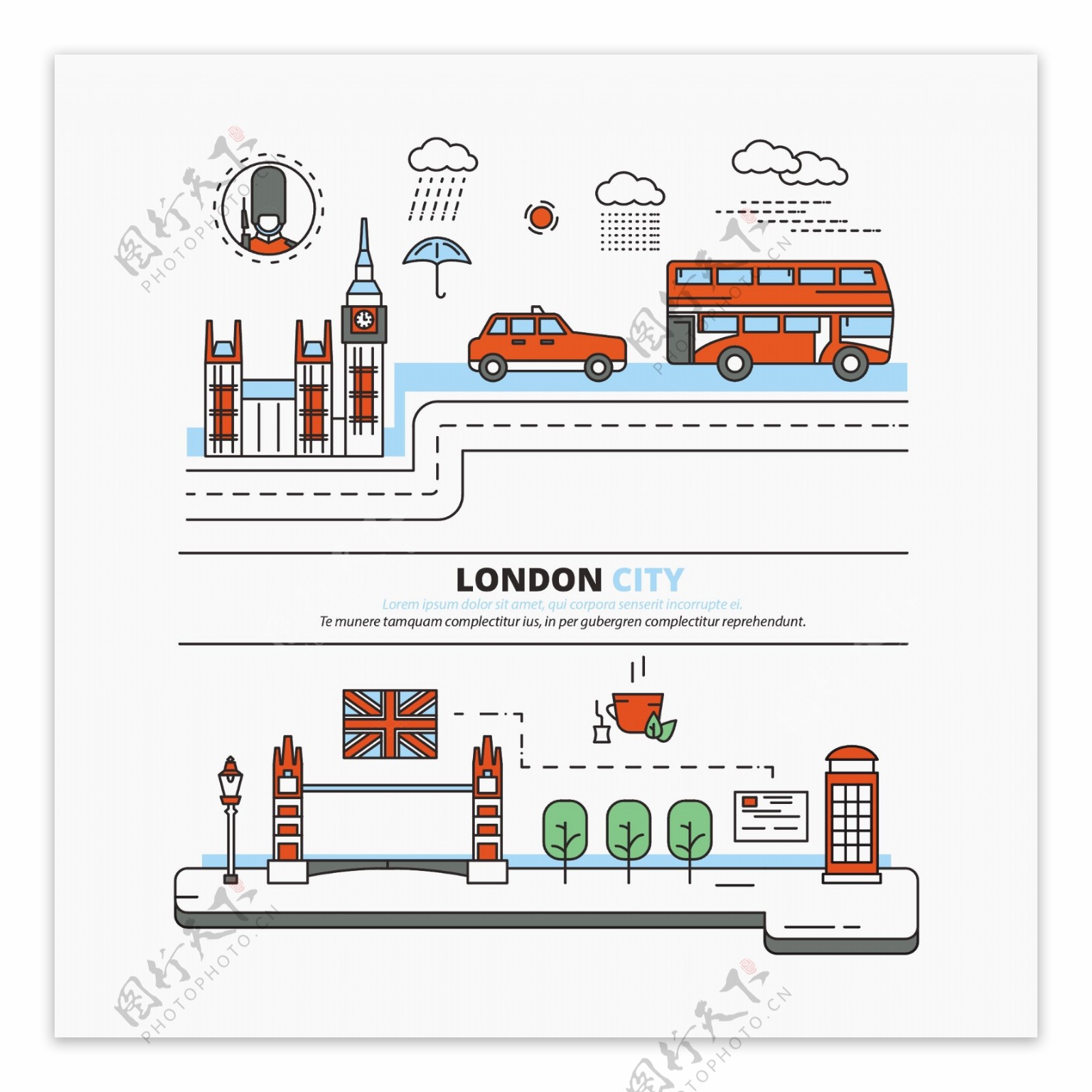伦敦城市平面设计