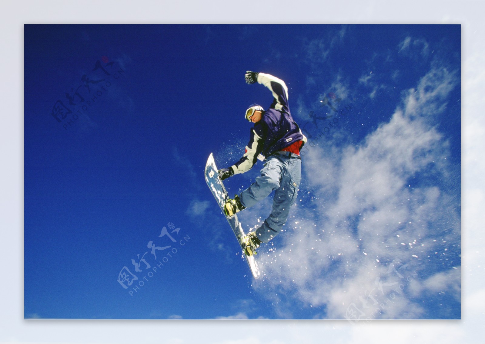 空中飞人滑雪PSD素材图片
