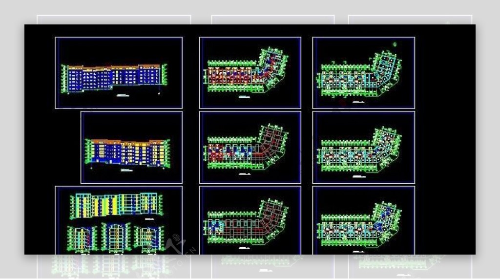 北京某小区转角楼建筑设计施工图