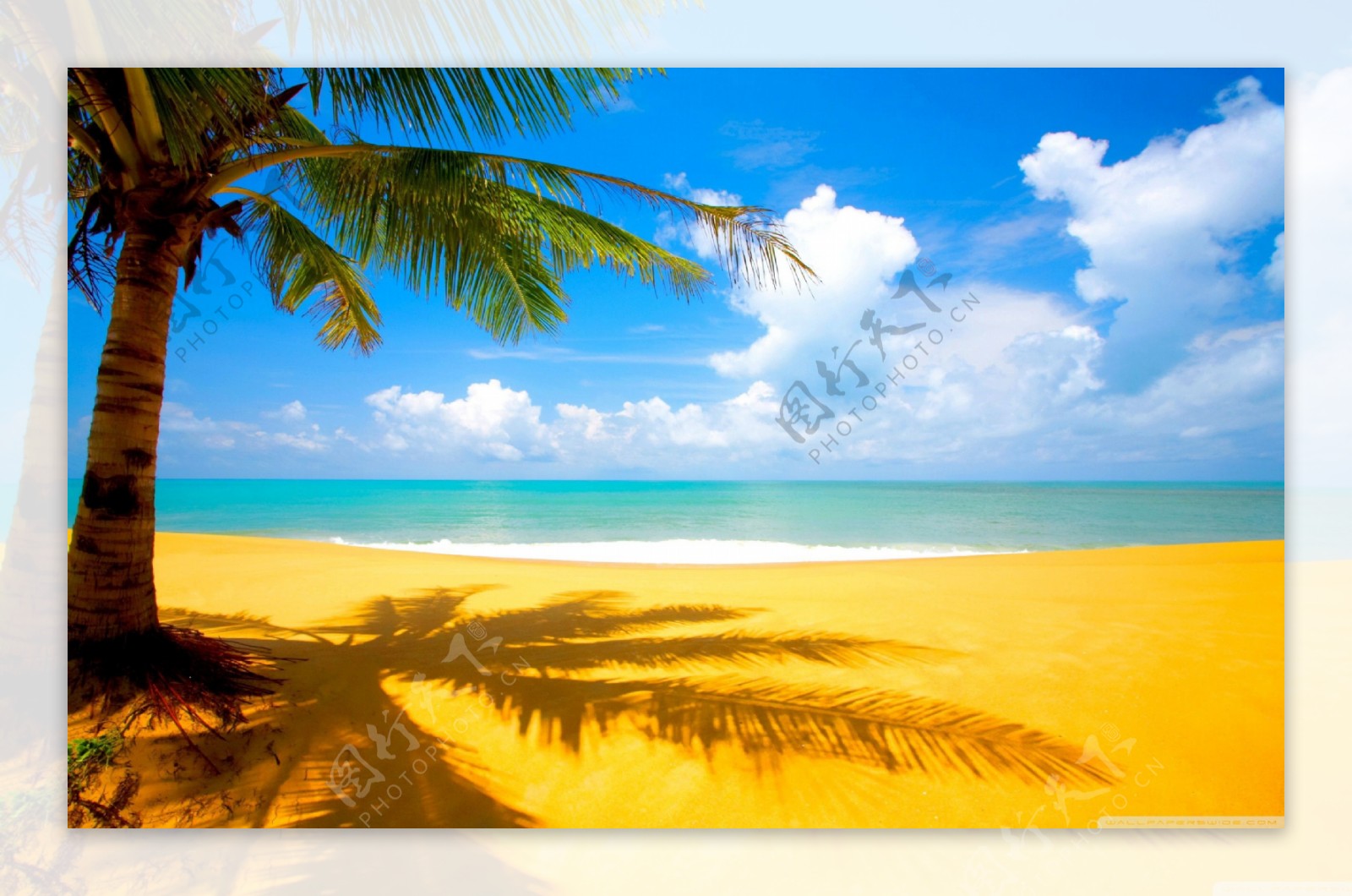 海南岛沙滩大海风景图片