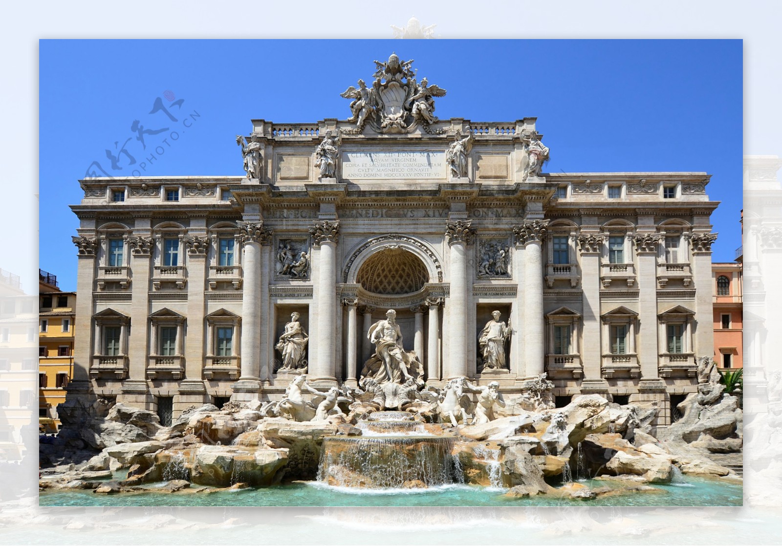 罗马少女喷泉雕塑图片