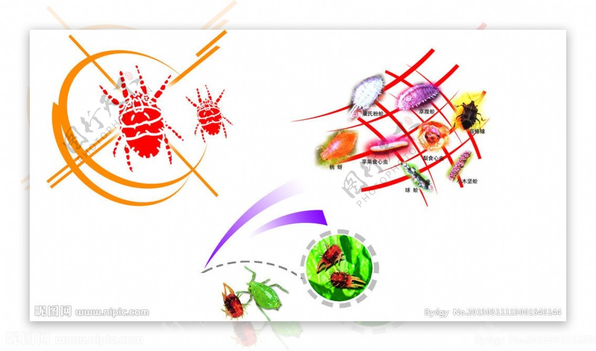 虫害元素图
