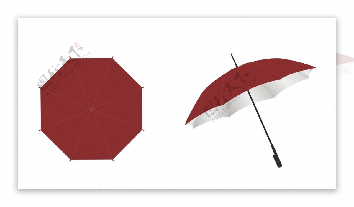 雨伞模板