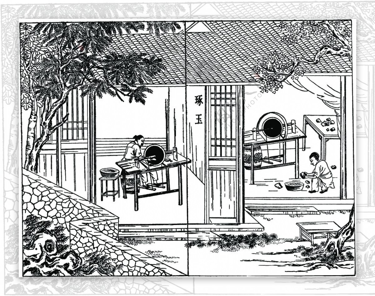 天工开物木刻版画中国传统文化04图片素材-编号27034040-图行天下