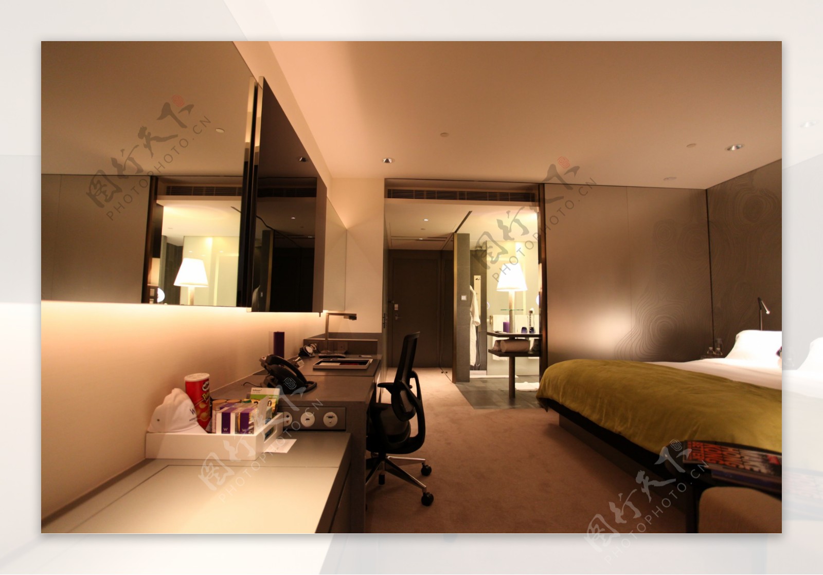 香港W酒店时尚卧室设计图片