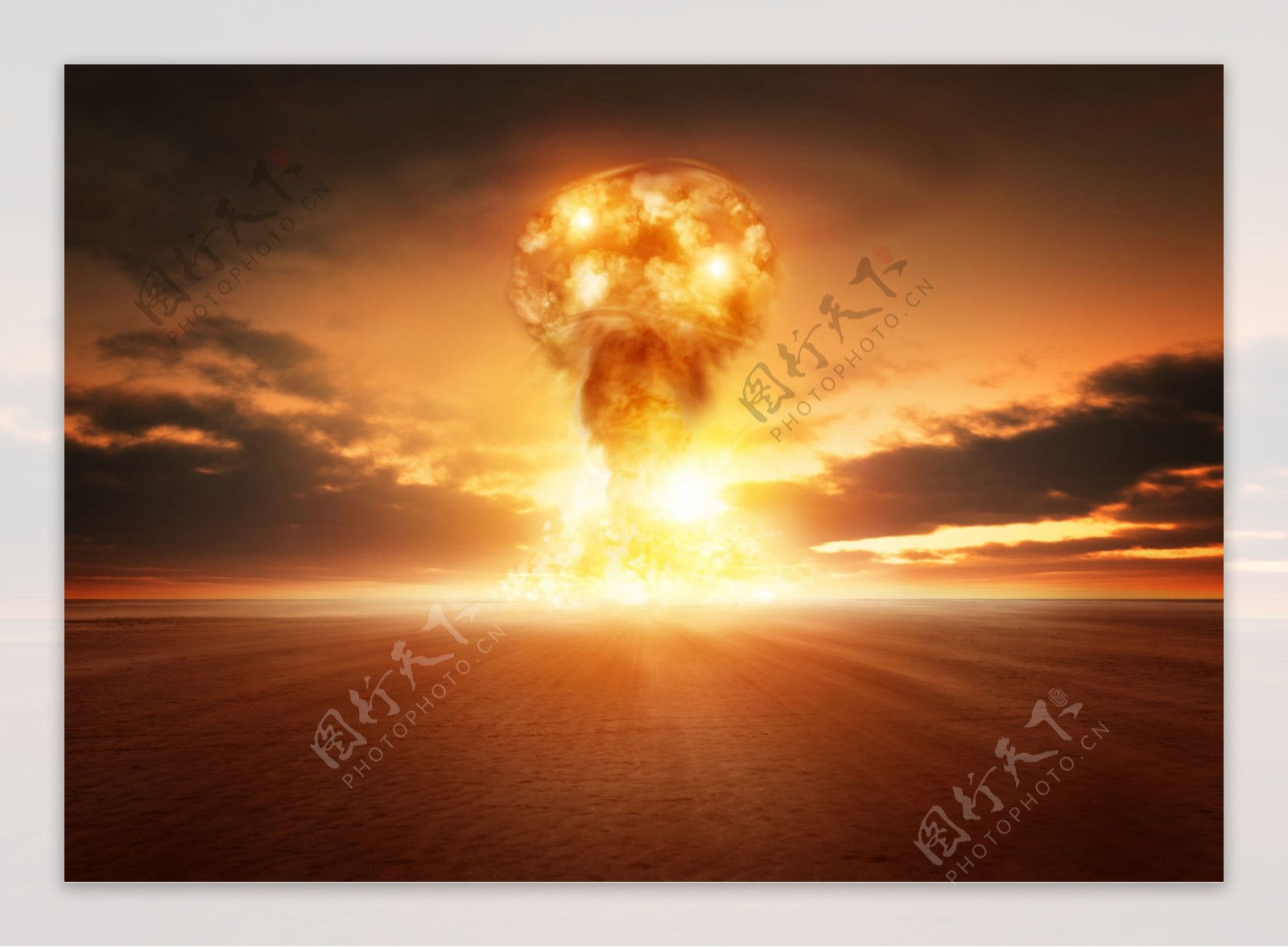 原子弹爆炸蘑菇云图片