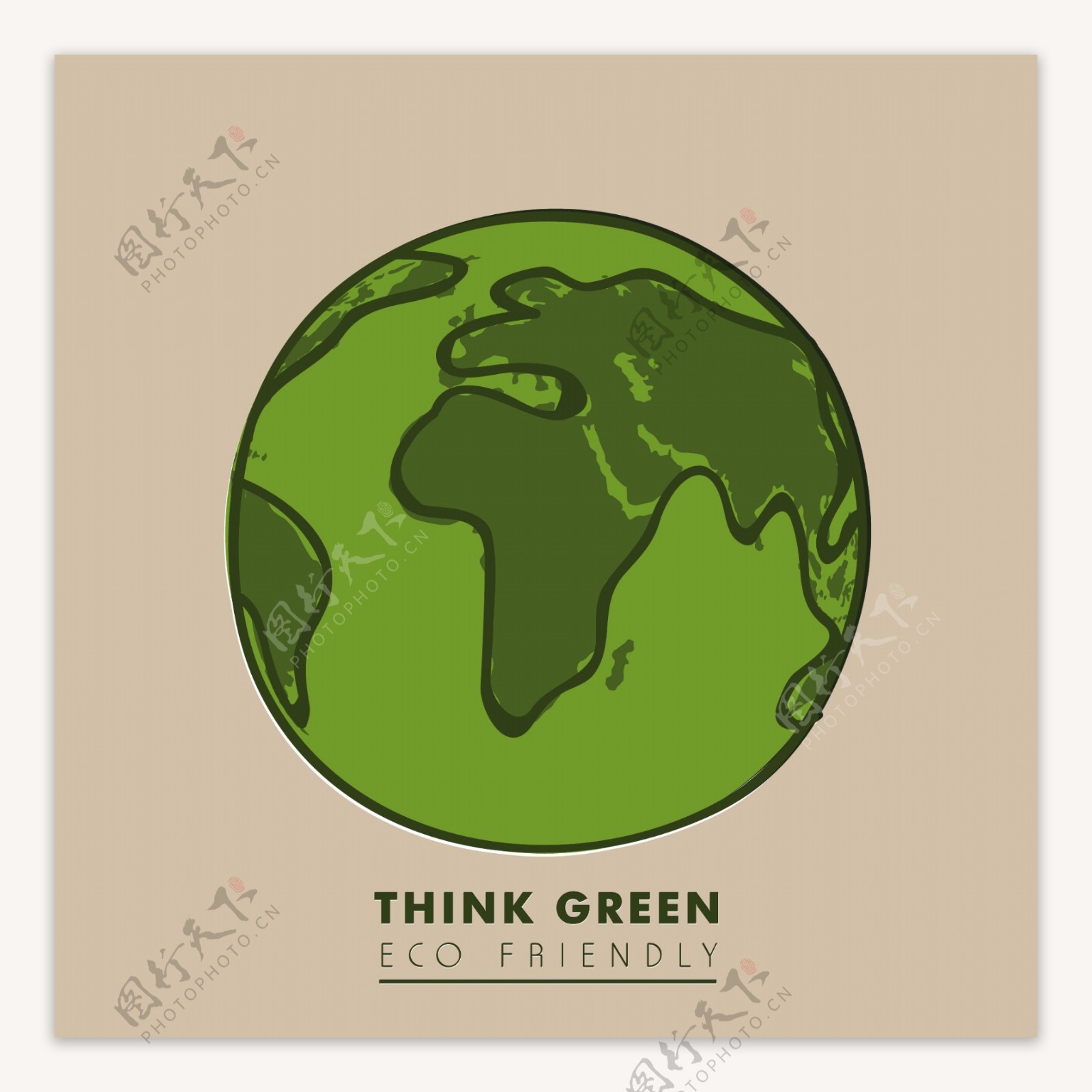 拯救地球的概念本文以为绿色