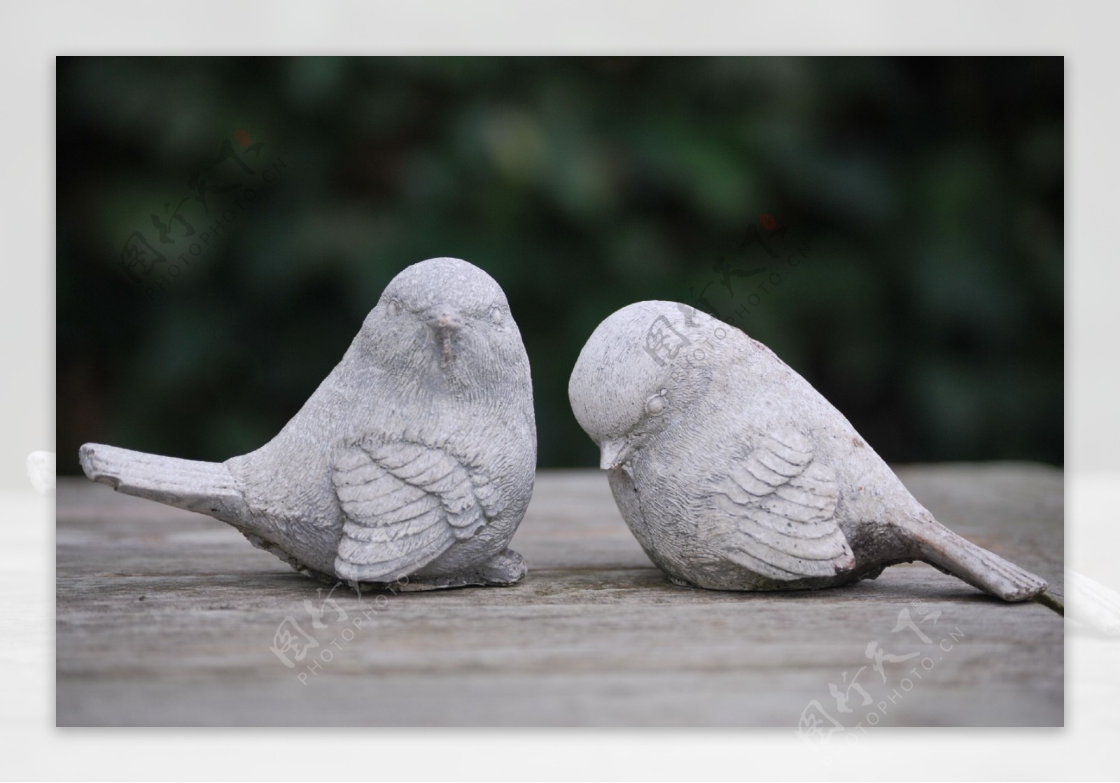 石头小鸟雕塑图片